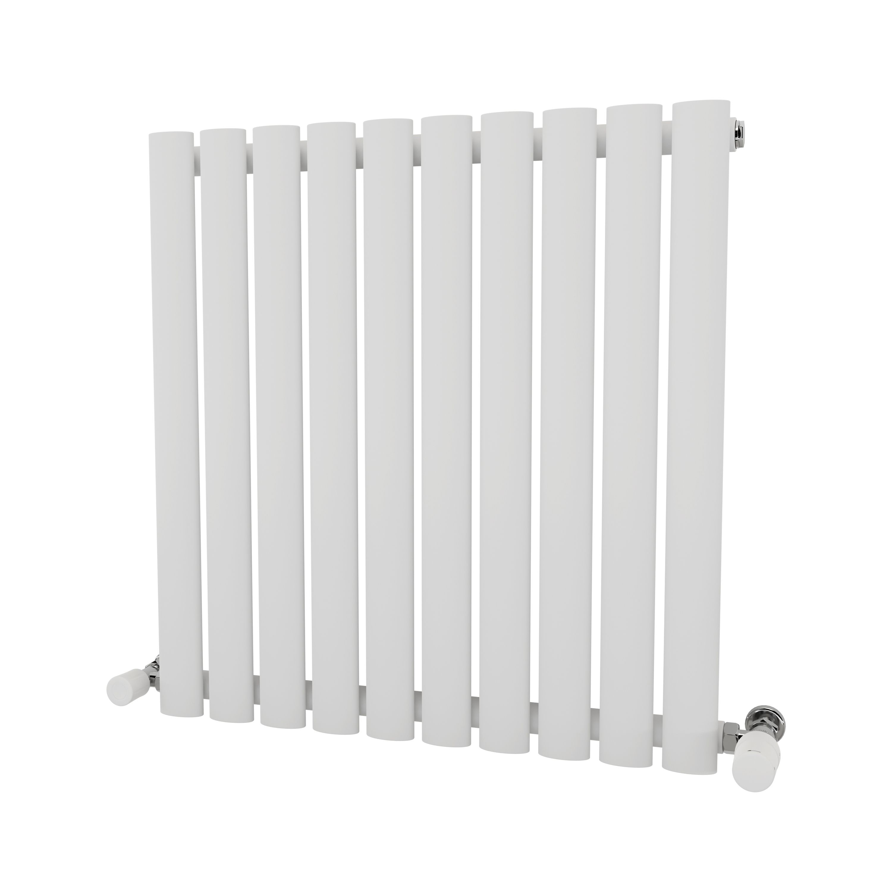 Ximax Fortuna Satin White Vertical Designer Radiator, (W)584mm X (H ...