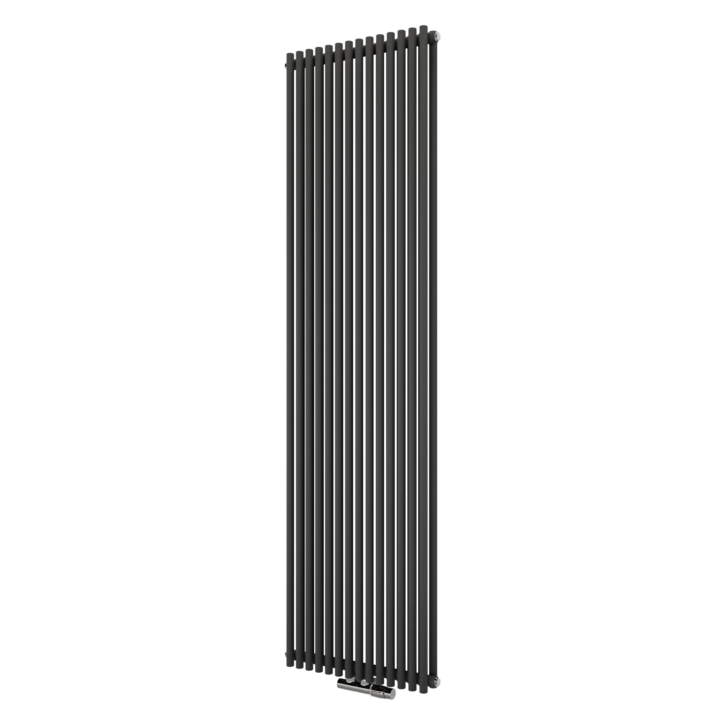 Ximax Gamba Duplex GAD1800295A Grey Gas Vertical Designer Radiator, (W)505mm x (H)1800mm