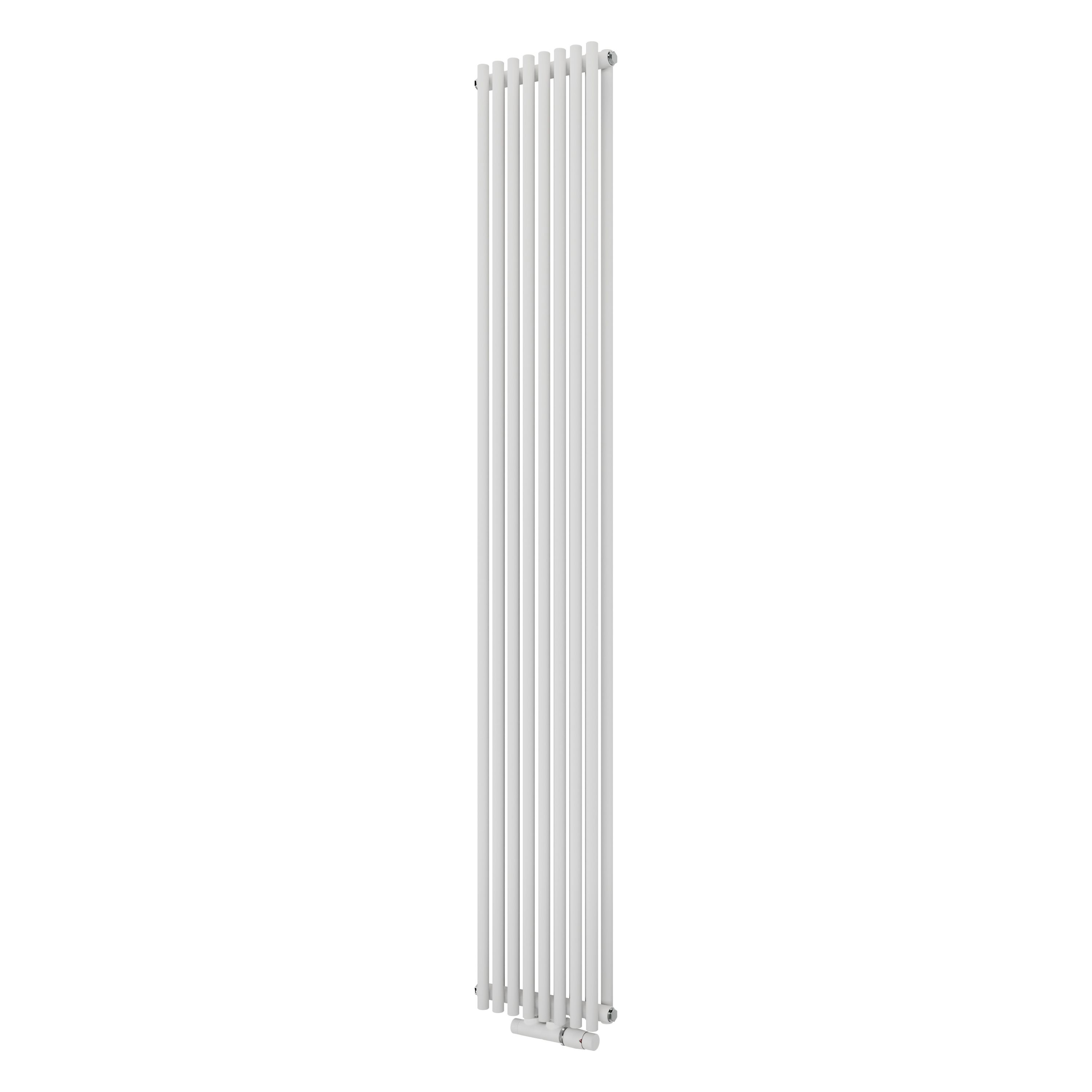 Ximax Gamba Duplex GAD1800295W White Gas Vertical Designer Radiator, (W)295mm x (H)1800mm