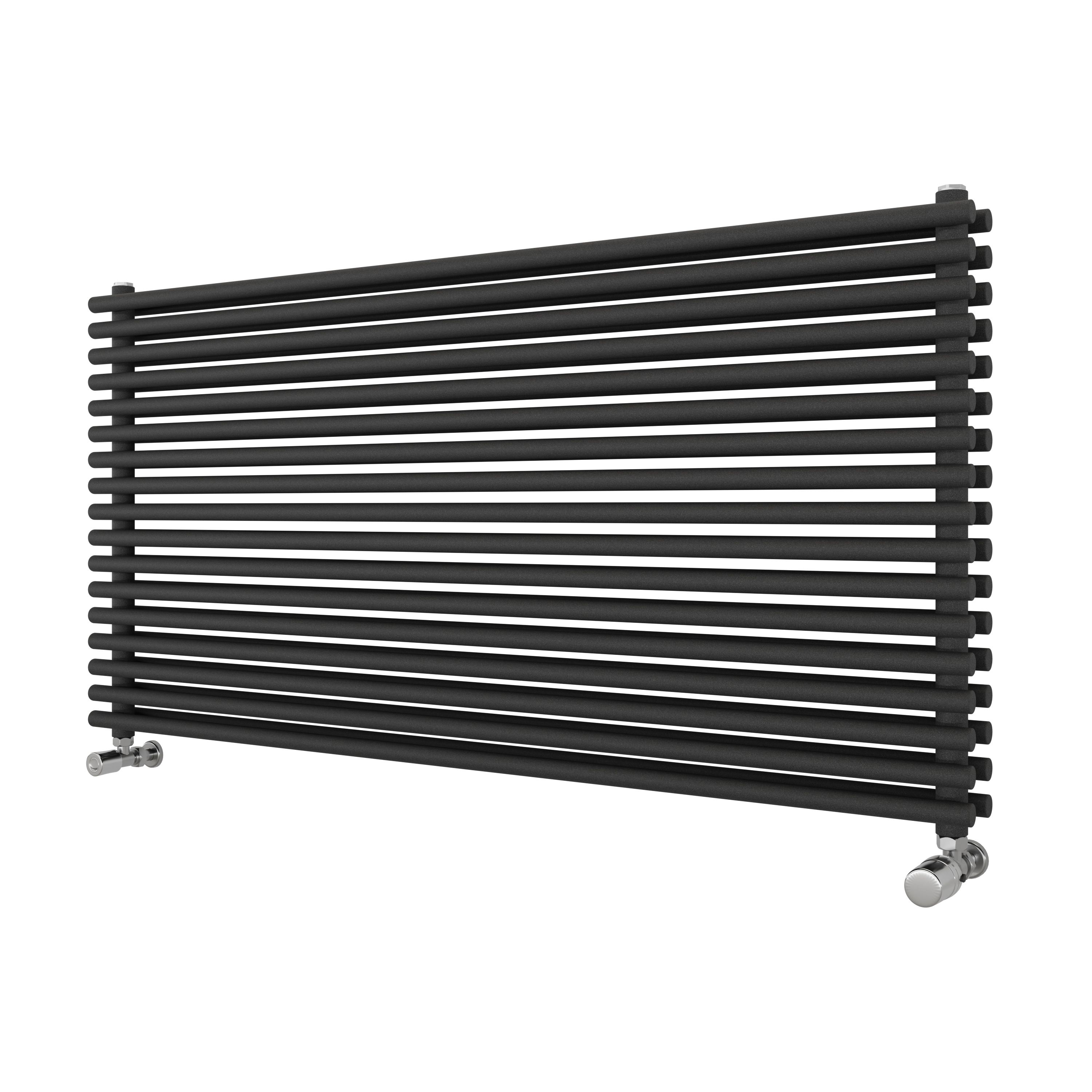 Ximax Gamba Duplex GADH6101000A Grey Gas Horizontal Designer Radiator, (W)1200mm x (H)610mm