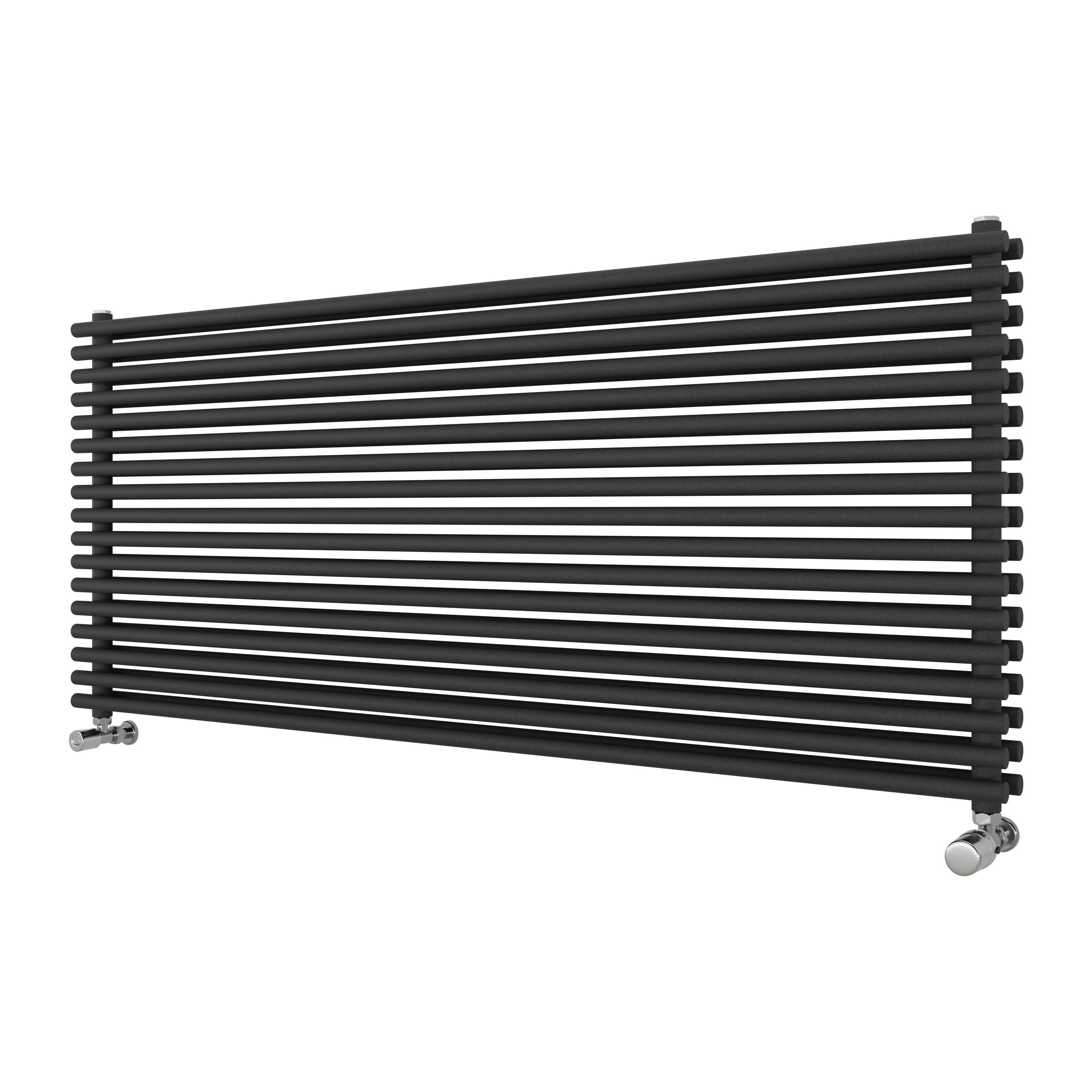 Ximax Gamba Duplex Matt anthracite Horizontal Designer Radiator, (W)1400mm x (H)610mm