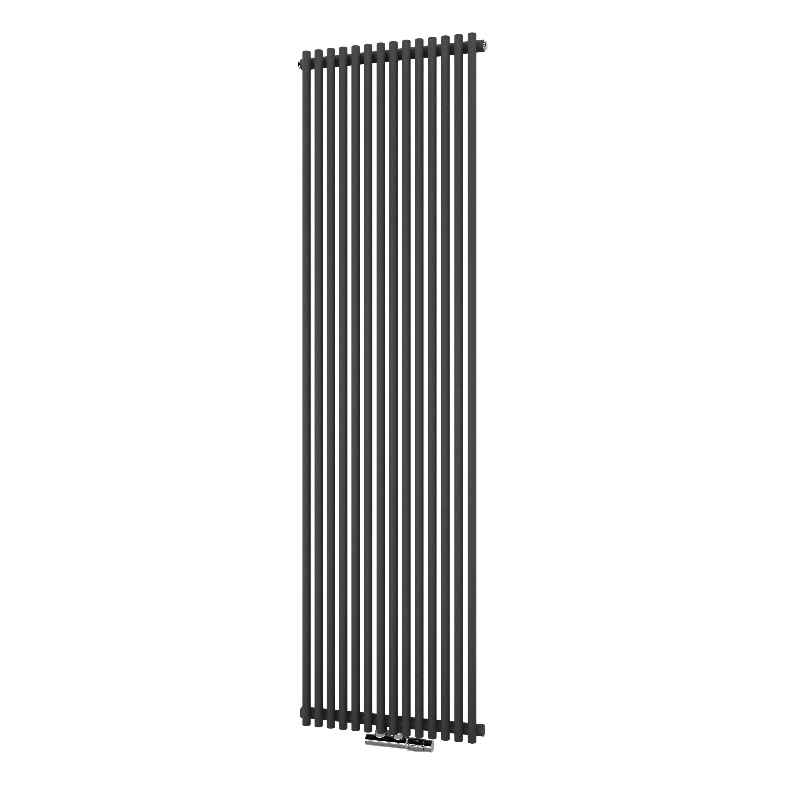 Ximax Gamba GA1800400A Grey Gas Vertical Designer Radiator, (W)505mm x (H)1800mm