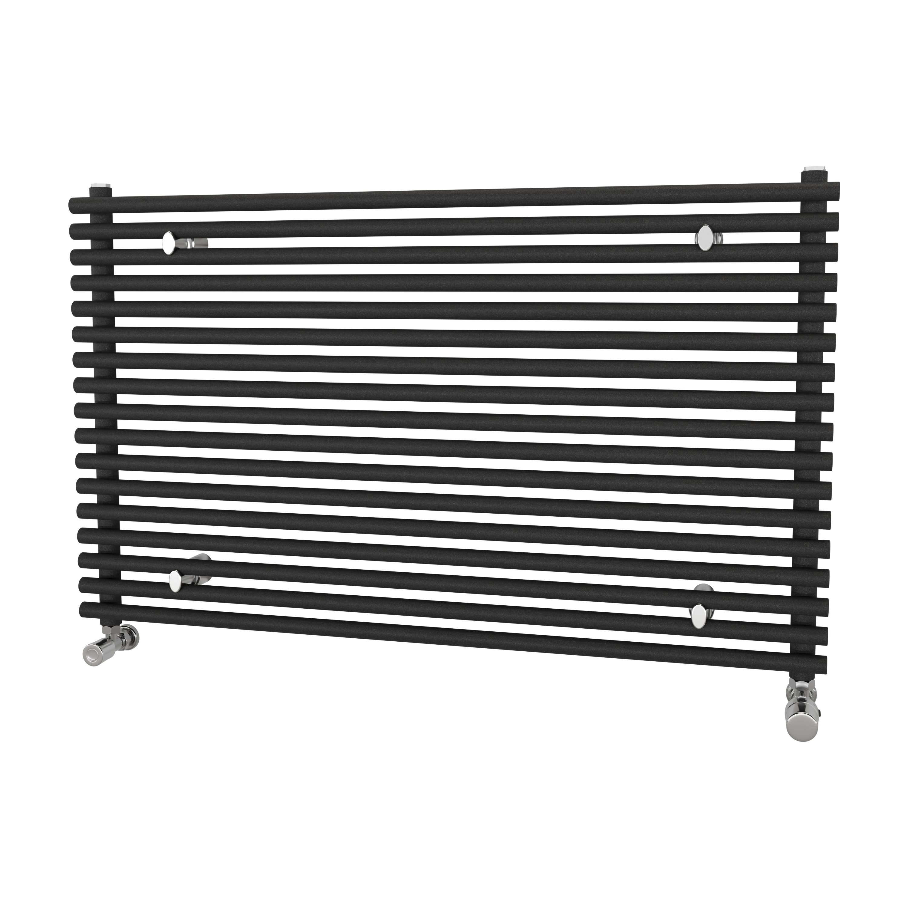 Ximax Gamba GAH6101000A Grey Gas Horizontal Designer Radiator, (W)1000mm x (H)610mm