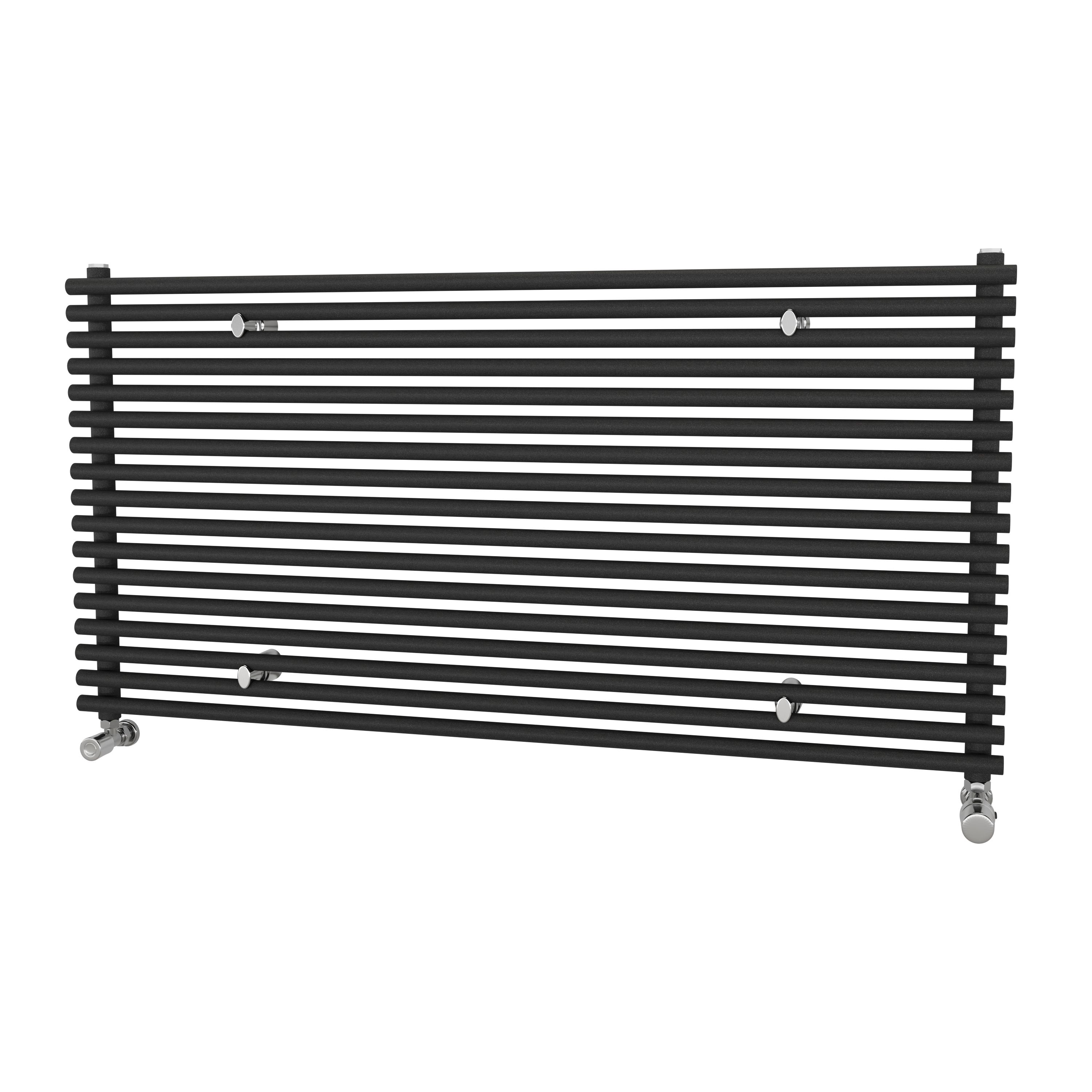 Ximax Gamba GAH6101000A Grey Gas Horizontal Designer Radiator, (W)1200mm x (H)610mm