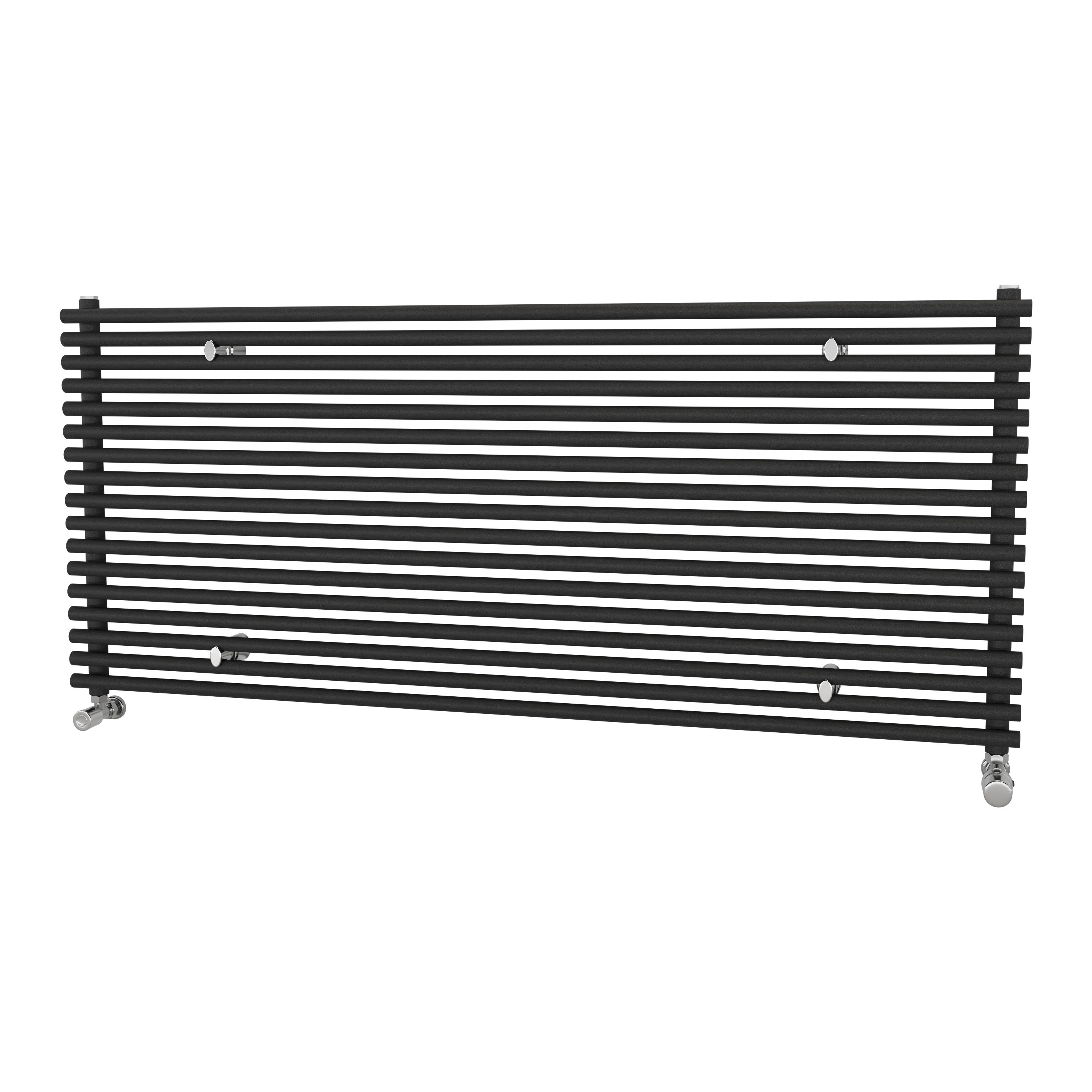 Ximax Gamba GAH6101000A Grey Gas Horizontal Designer Radiator, (W)1400mm x (H)610mm