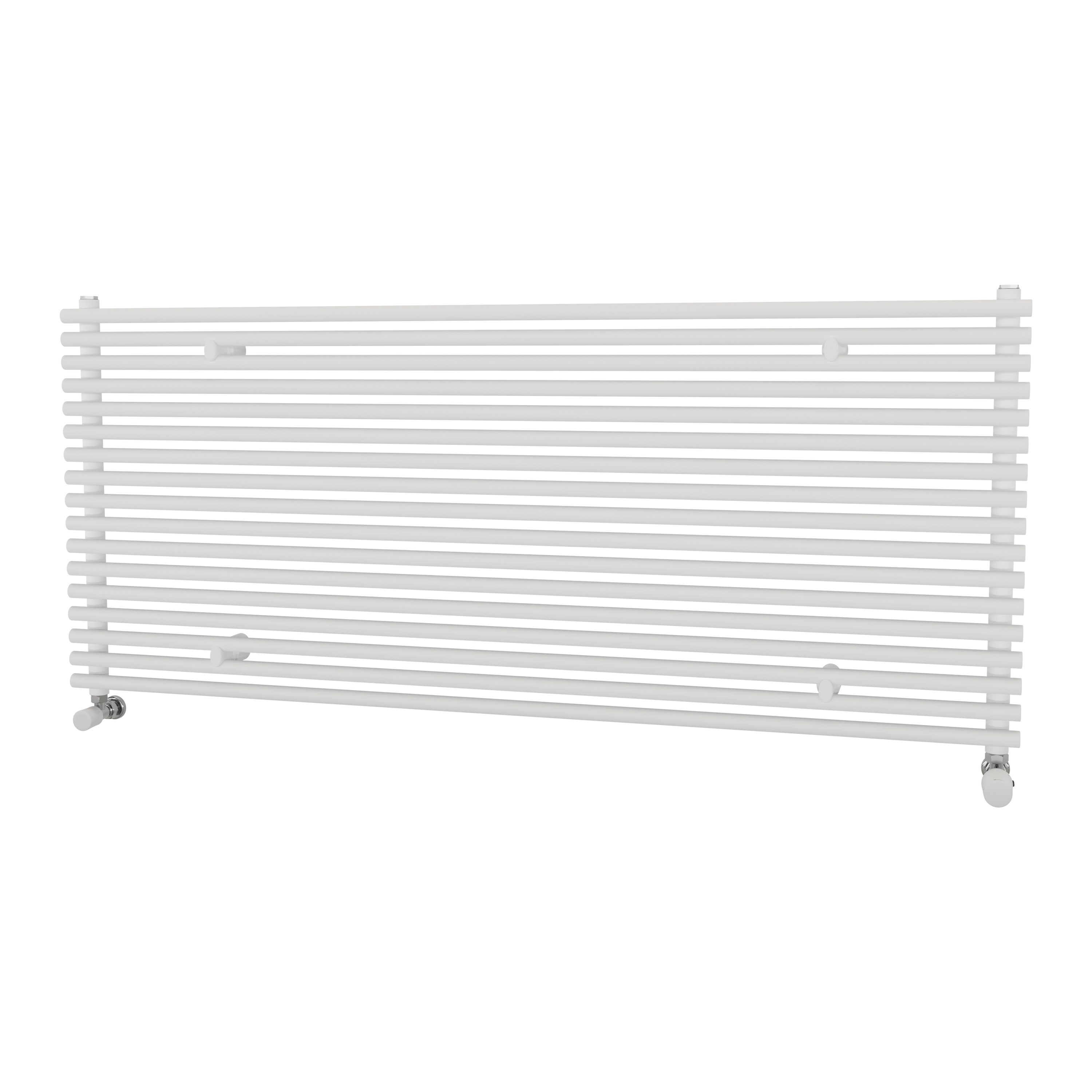 Ximax Gamba GAH6101000W White Gas Horizontal Designer Radiator, (W)1400mm x (H)610mm