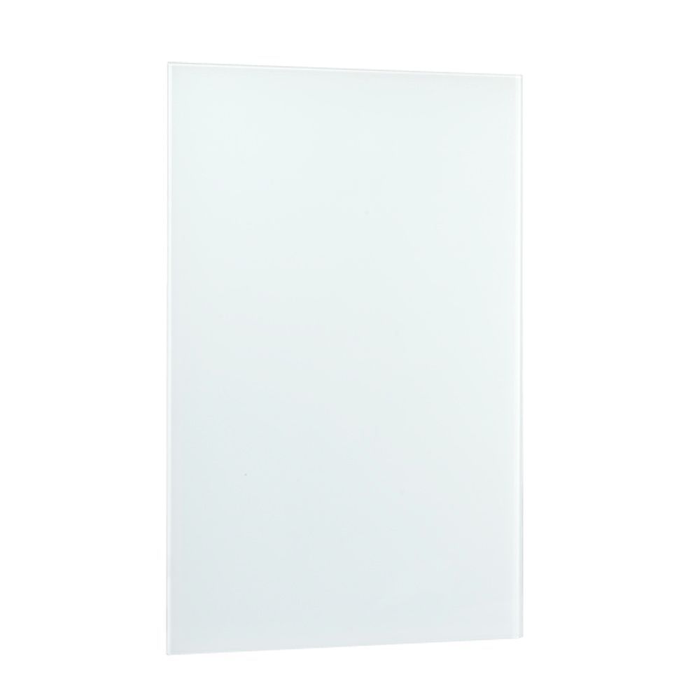 Ximax Infrared glass 41123 White Horizontal Designer 2048BTU Radiator, (W)900mm x (H)600mm