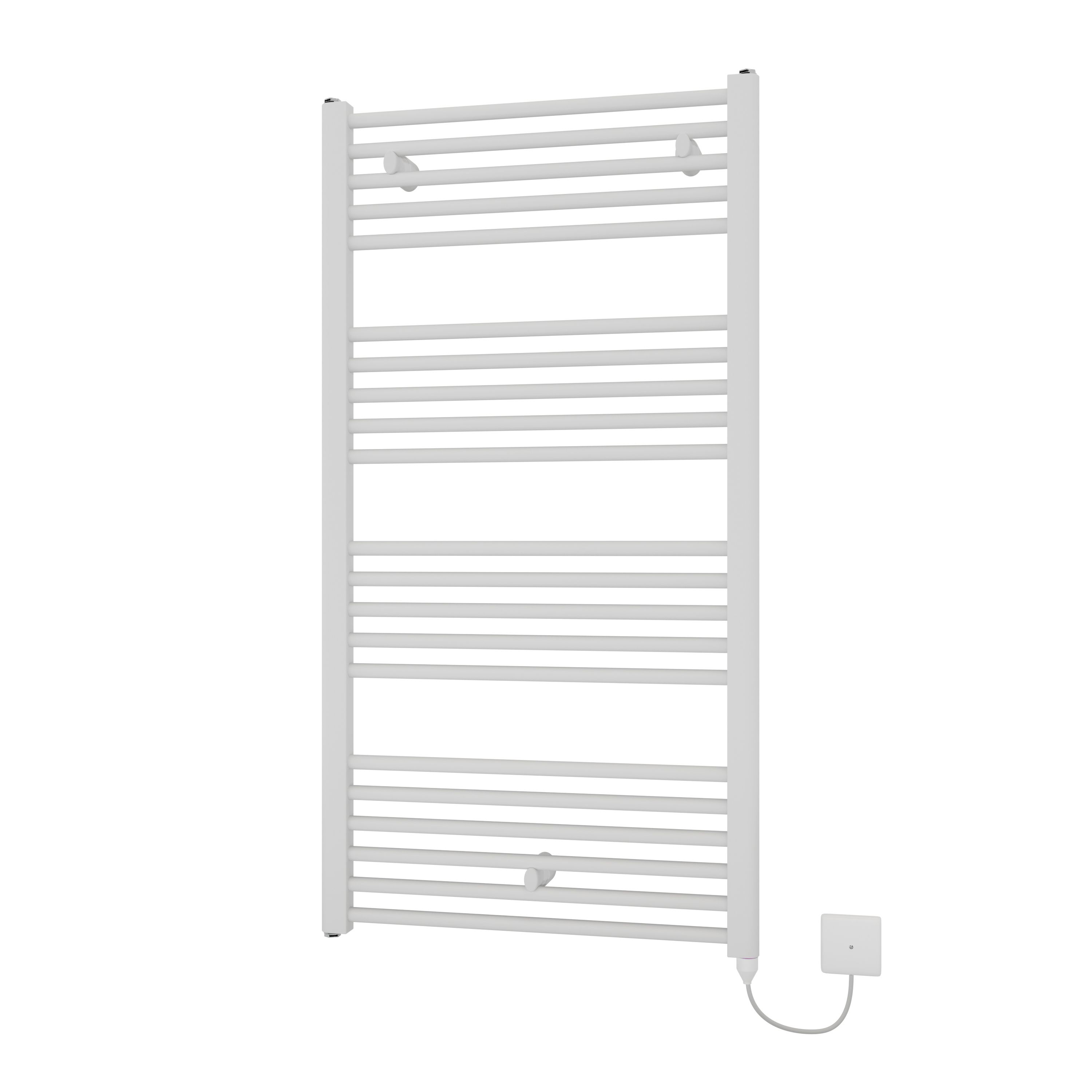 Ximax Joker Satin white Vertical Electric designer Radiator, (W)600mm x (H)1140mm