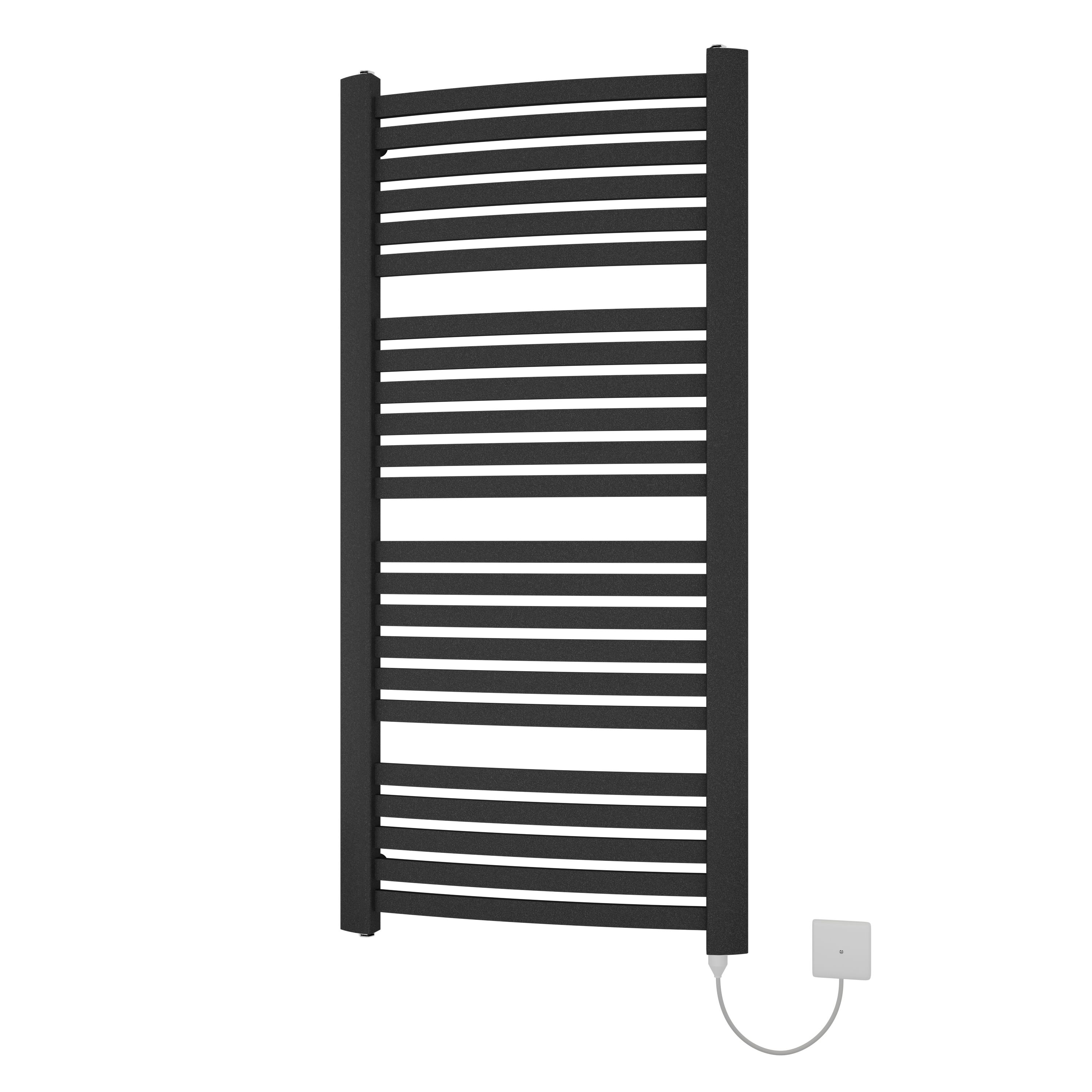 Ximax K4 K41215580A Grey Electric & gas Vertical Electric designer Radiator, (W)580mm x (H)1215mm