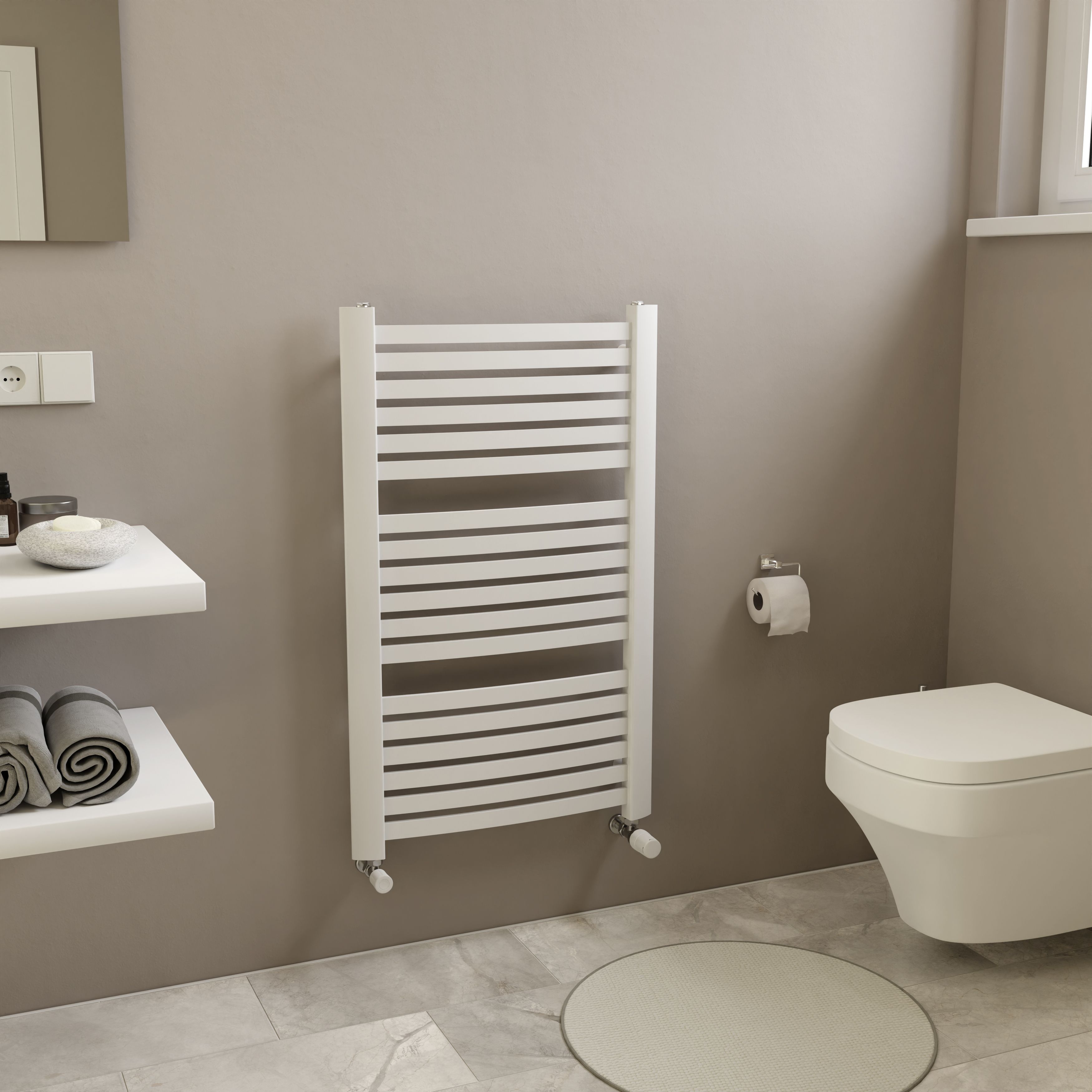 Ximax K4 K4945580W White Gas Vertical Designer 1591BTU Radiator, (W ...