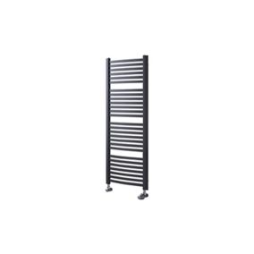 Ximax K4 Vertical Towel radiator, Anthracite (W)580mm (H)1215mm