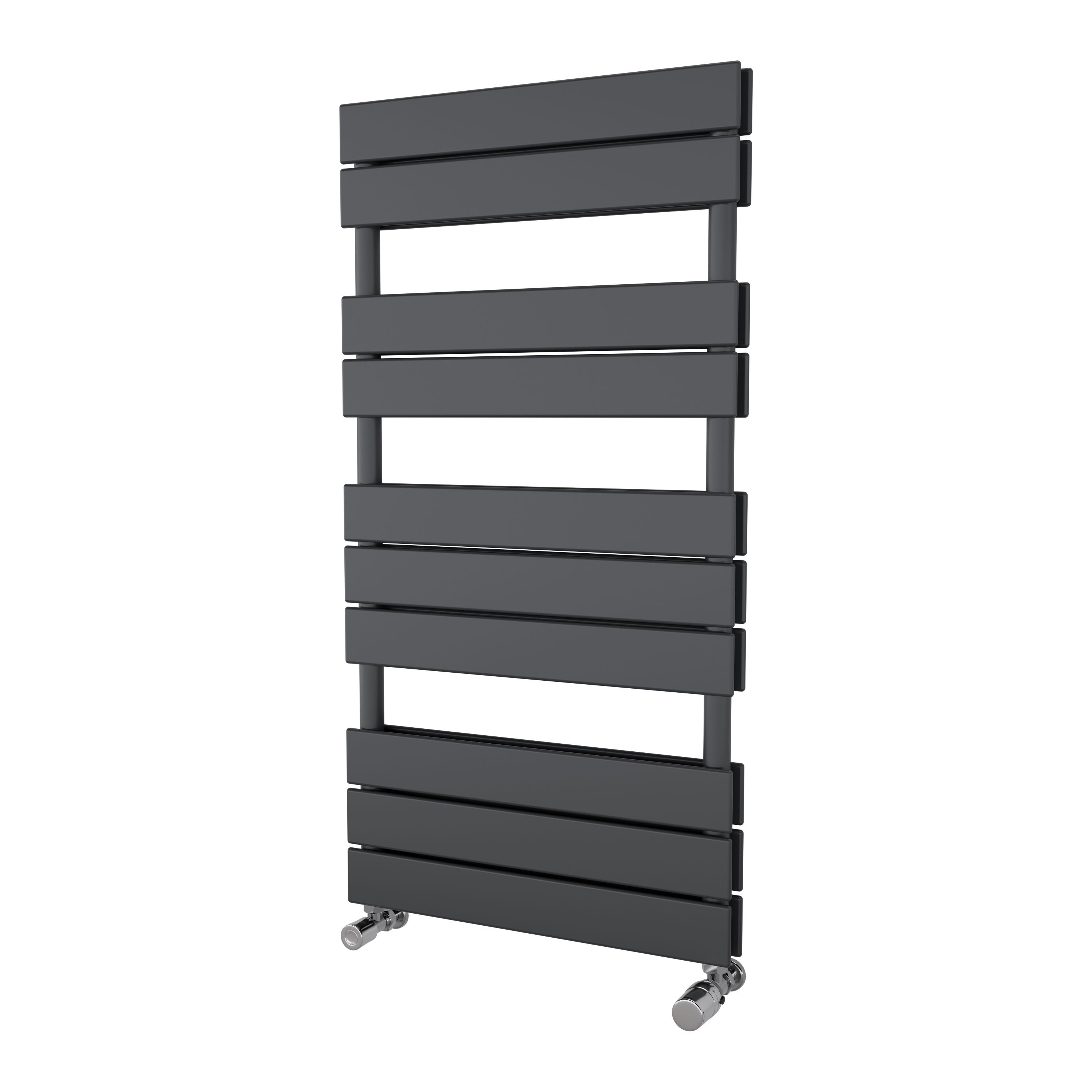 Ximax P2 Duplex, Anthracite Vertical Flat Towel radiator (W)500mm x (H ...