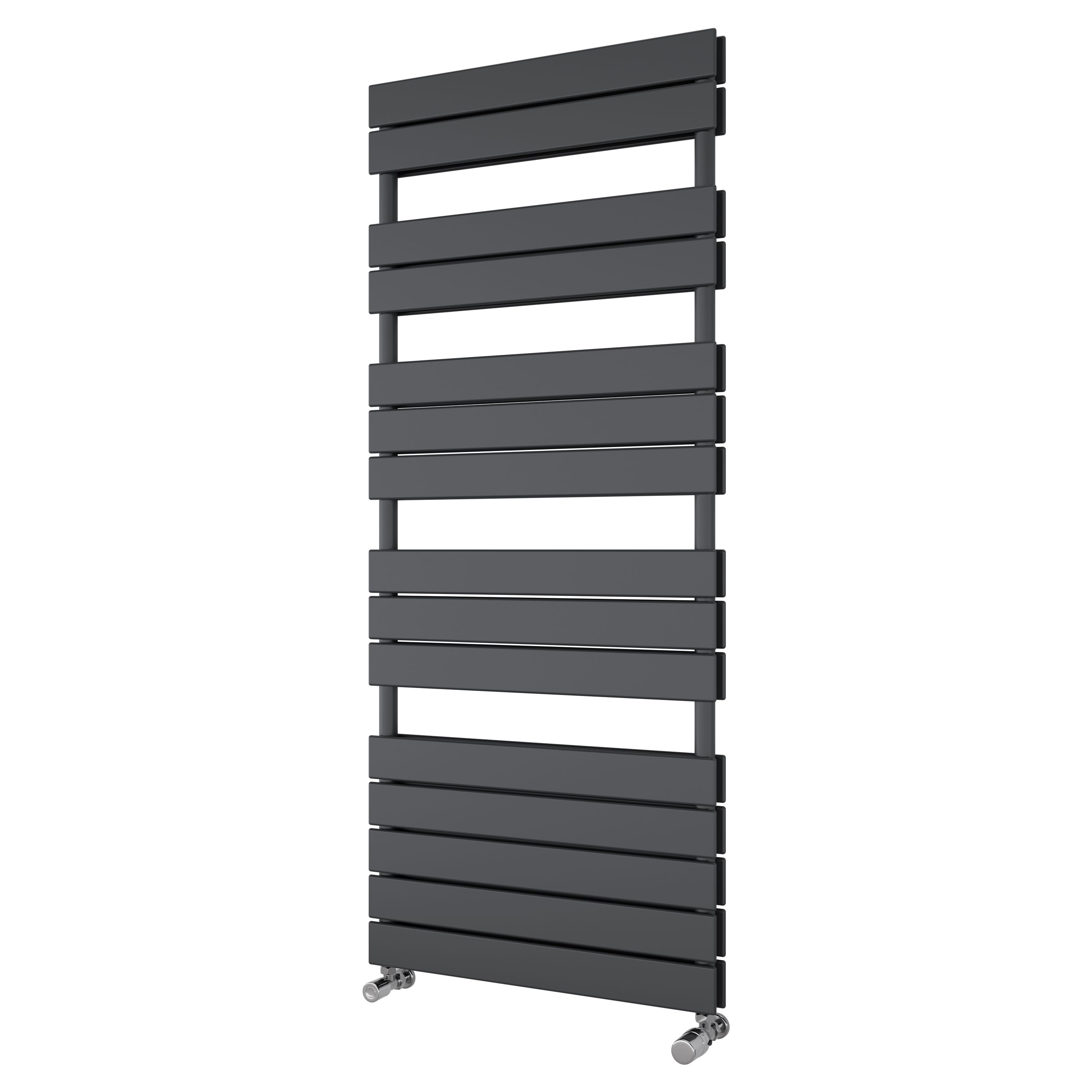 Ximax P2 Duplex Anthracite Vertical Towel radiator (W)600mm x (H)1420mm