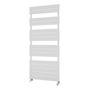 Ximax P2 P21420600W White Gas Vertical Designer towel warmer Radiator, (W)600mm x (H)1420mm