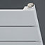 Ximax Satin white Horizontal Designer panel Radiator, (W)600mm x (H)445mm