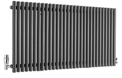 Ximax Supra Anthracite Horizontal Designer Radiator, (W)1190mm x (H)600mm