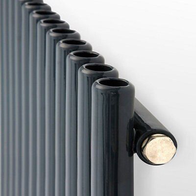 Ximax Supra Anthracite Horizontal Designer Radiator, (W)1190mm x (H)600mm