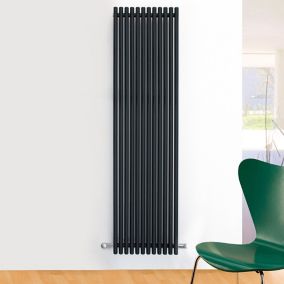 Ximax Supra Anthracite Vertical Designer Radiator, (W)470mm x (H)1500mm