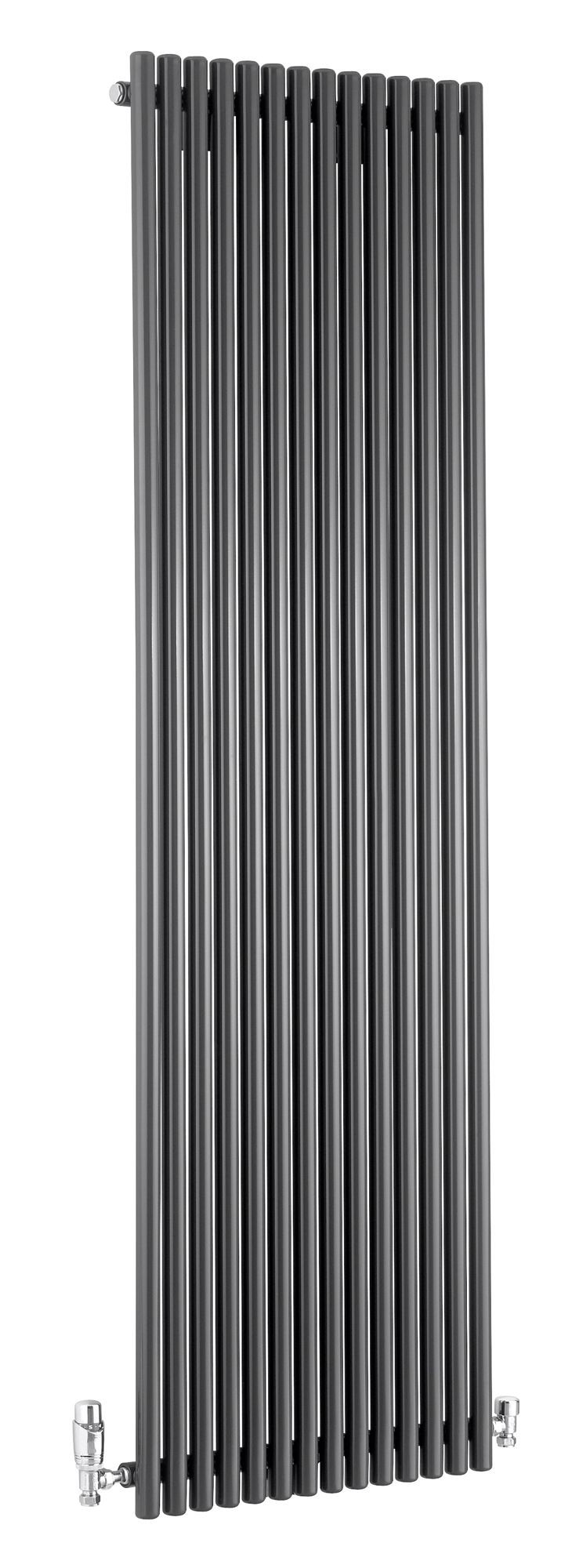 Ximax Supra Anthracite Vertical Designer Radiator, (W)550mm x (H)1800mm