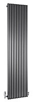 Ximax Supra Square Anthracite Vertical Radiator, (W)470mm x (H)1800mm