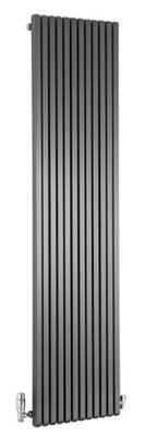 Ximax Supra Square SUS180047A Anthracite Vertical 4794BTU Radiator, (W)470mm x (H)1800mm