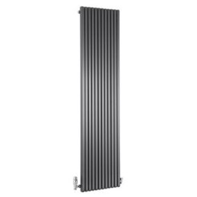 Ximax Supra Square SUS180047A Grey Vertical Radiator, (W)470mm x (H)1800mm