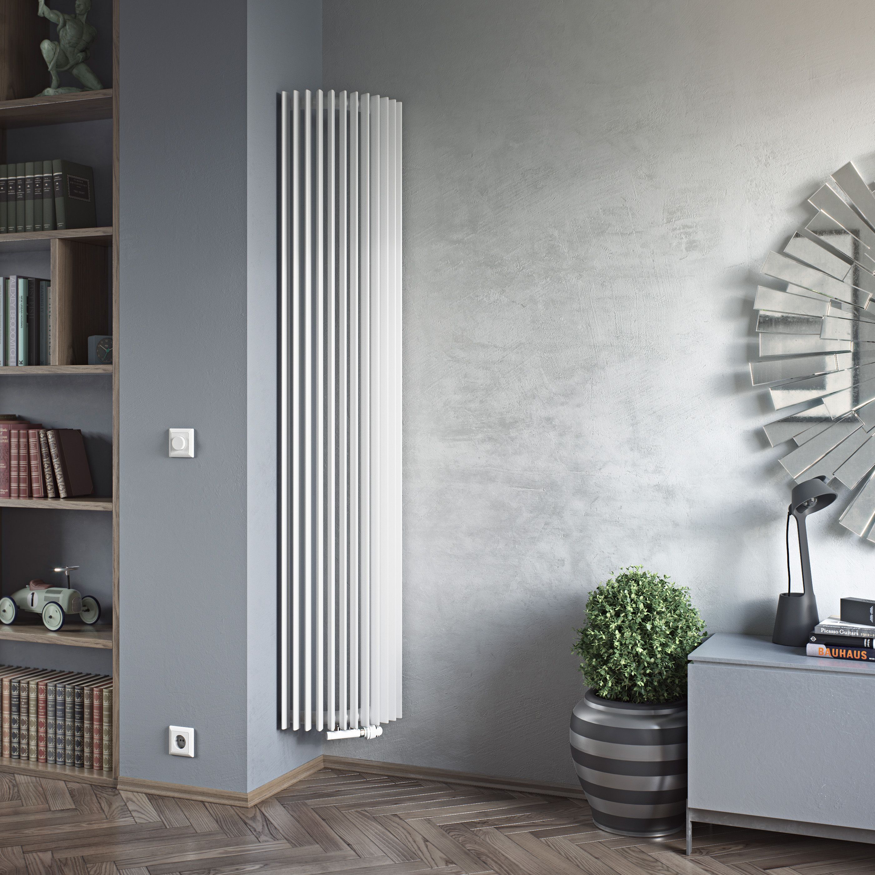 Ximax Triton Semi-Circle TRE180340W White Vertical Designer 3139BTU ...