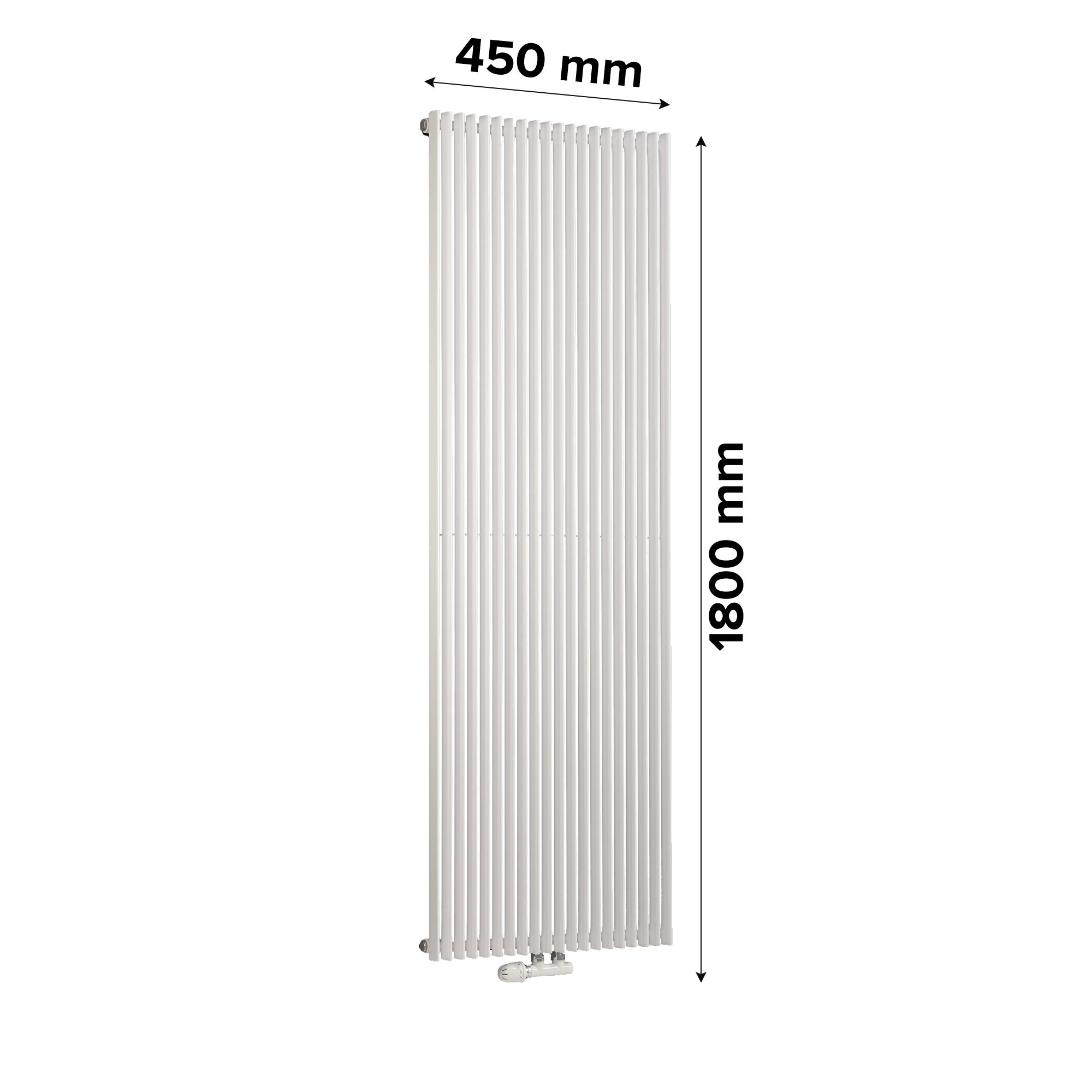 Ximax Triton TR1800450W White Vertical Designer 3685BTU Radiator, (W ...