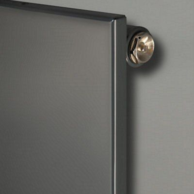 Ximax Vertiplan Anthracite Horizontal Designer Radiator, (W)445mm x (H)1500mm