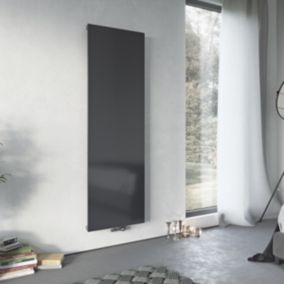 Ximax Vertiplan Anthracite Vertical Designer Radiator, (W)445mm x (H)1500mm