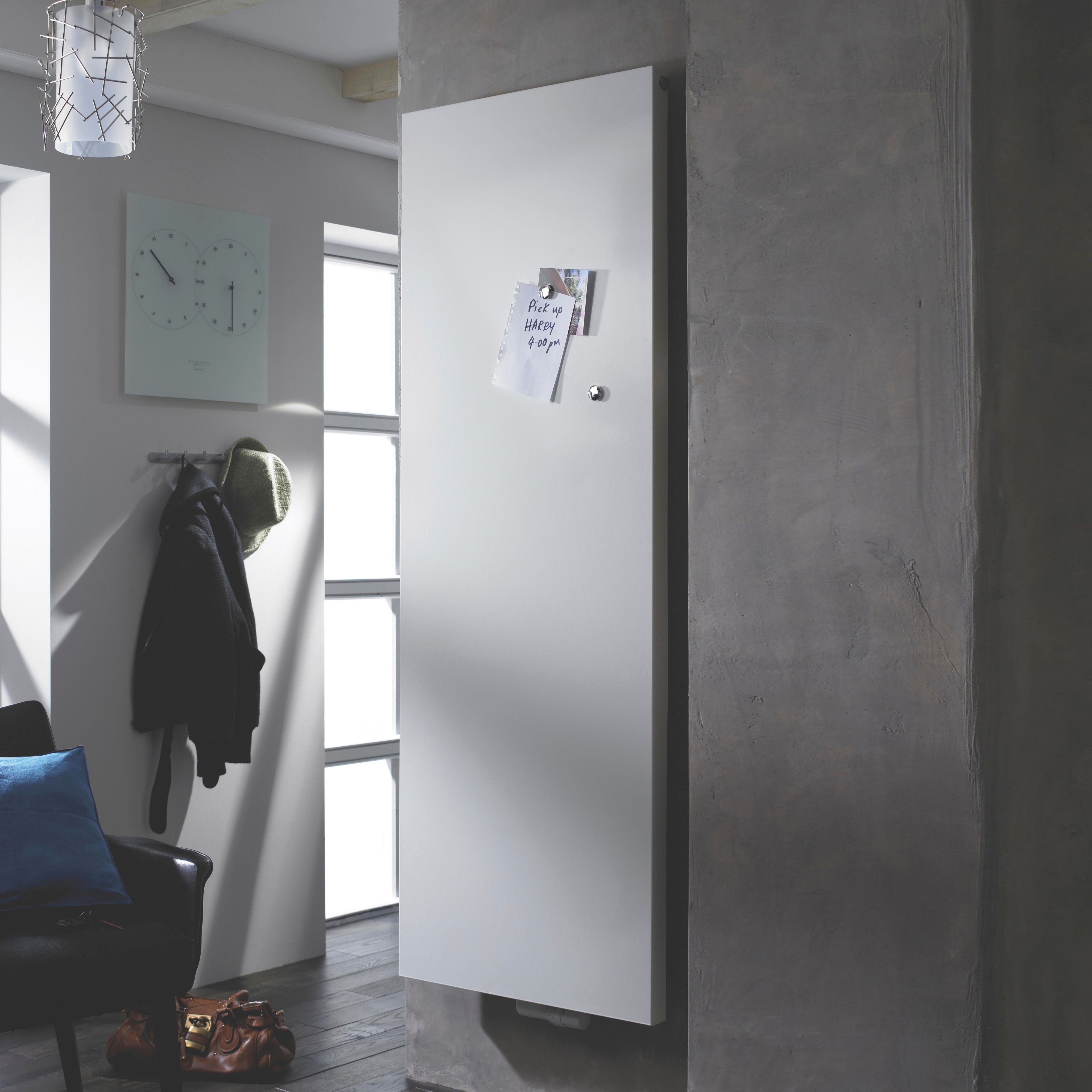 Ximax Vertiplan White Vertical Designer Radiator, (W)600mm x (H)1800mm