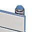 Ximax Vertirad Chrome effect Horizontal or vertical Designer Radiator, (W)480mm x (H)1800mm