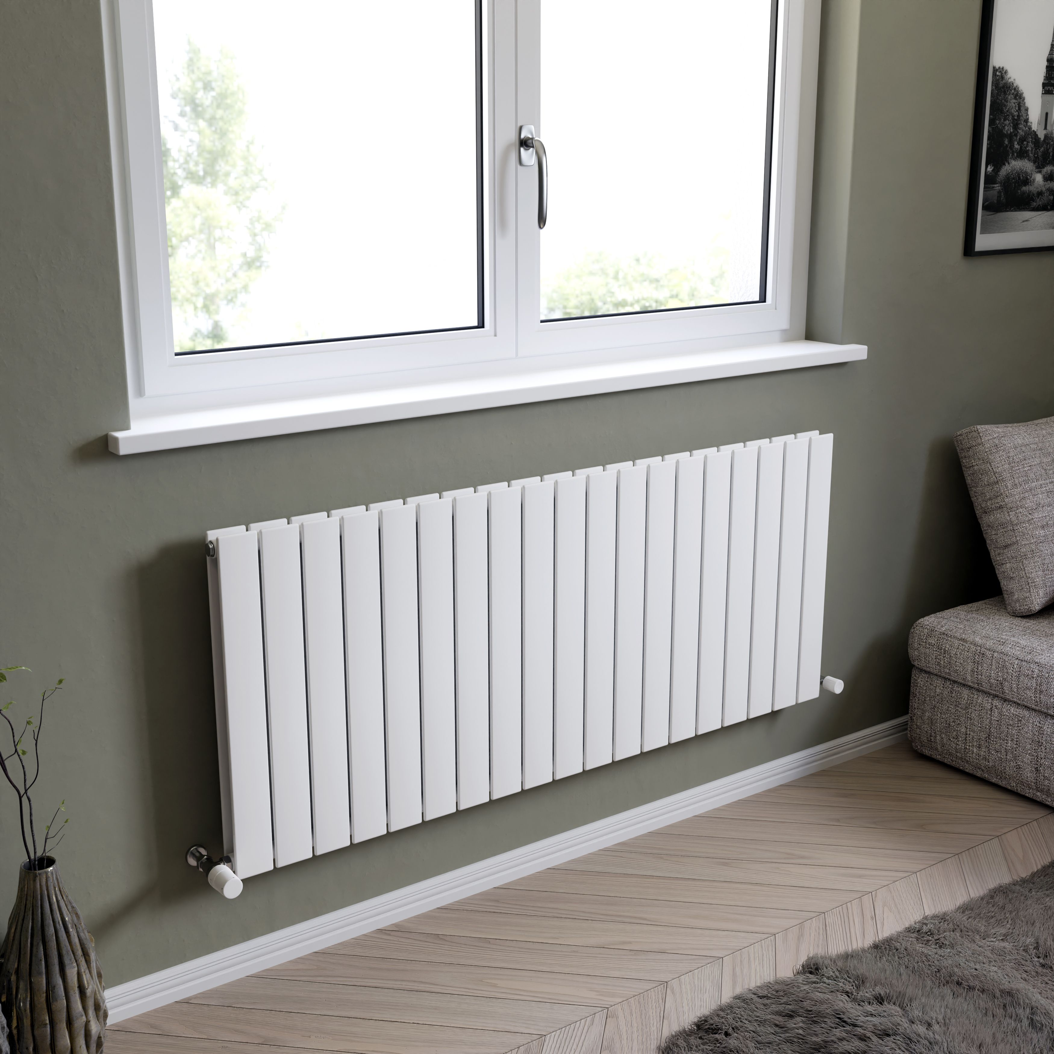 Ximax Vertirad Duplex HWD6001420W White Gas Horizontal Designer panel ...