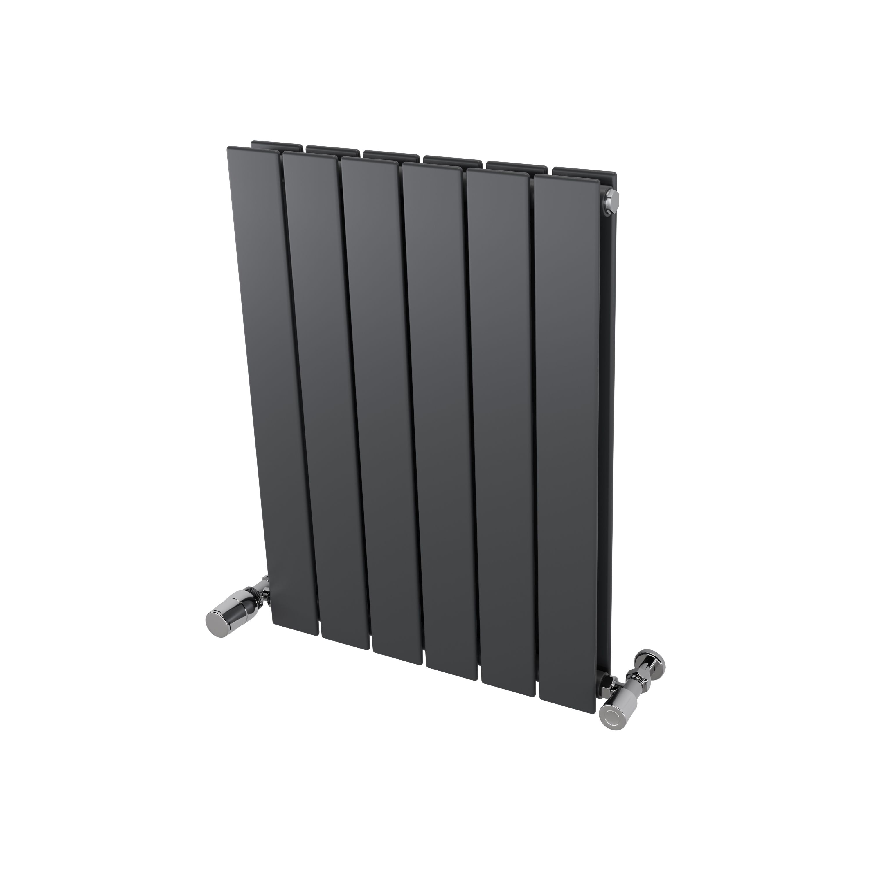 Ximax Vertirad Duplex HWD600445A Grey Gas Vertical Designer panel Radiator, (W)445mm x (H)600mm