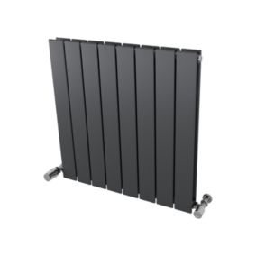 Ximax Vertirad Duplex HWD600595A Grey Gas Vertical Designer panel Radiator, (W)595mm x (H)600mm