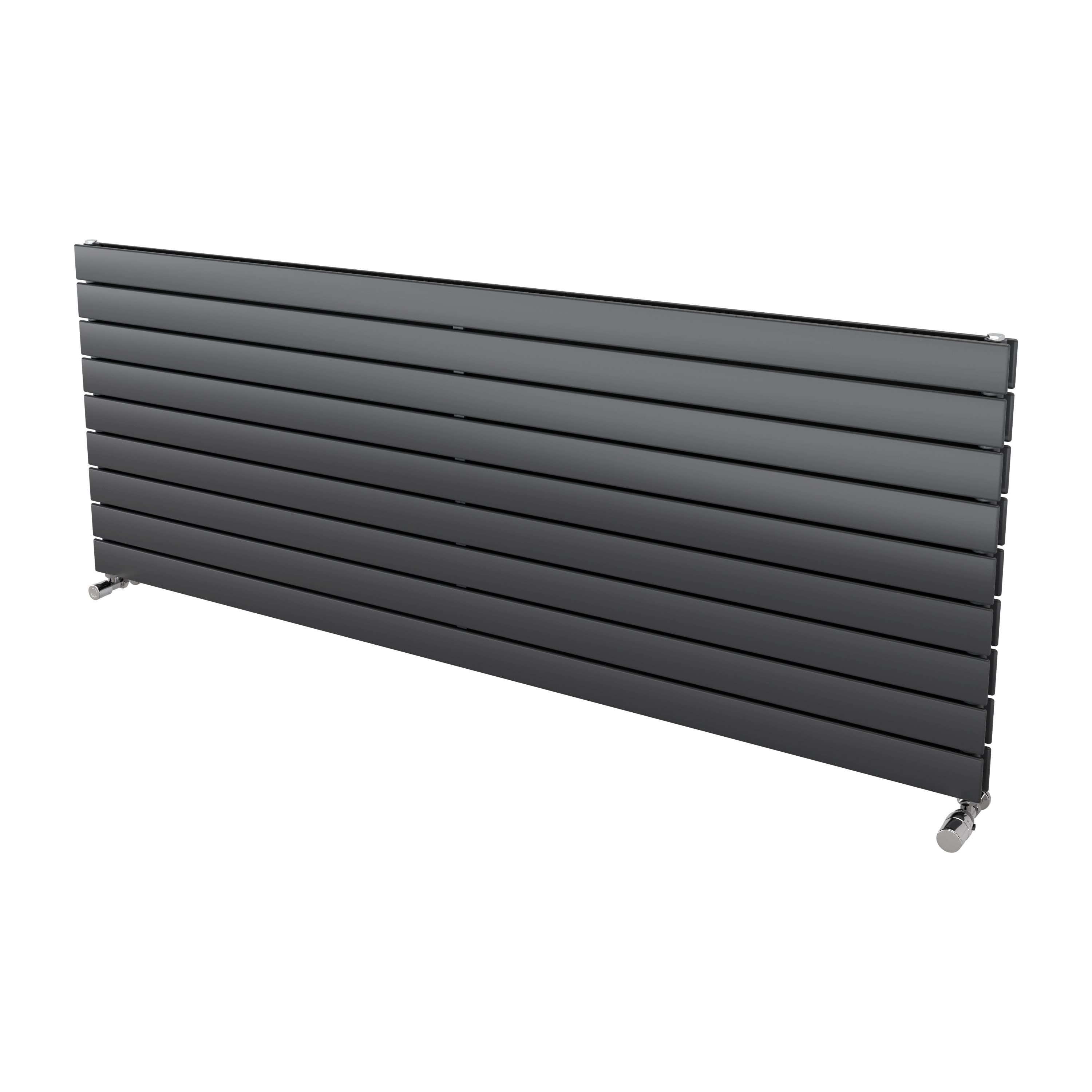Ximax Vertirad Duplex HWHD1195600A Anthracite Gas Horizontal Designer panel Radiator, (W)1800mm x (H)670mm