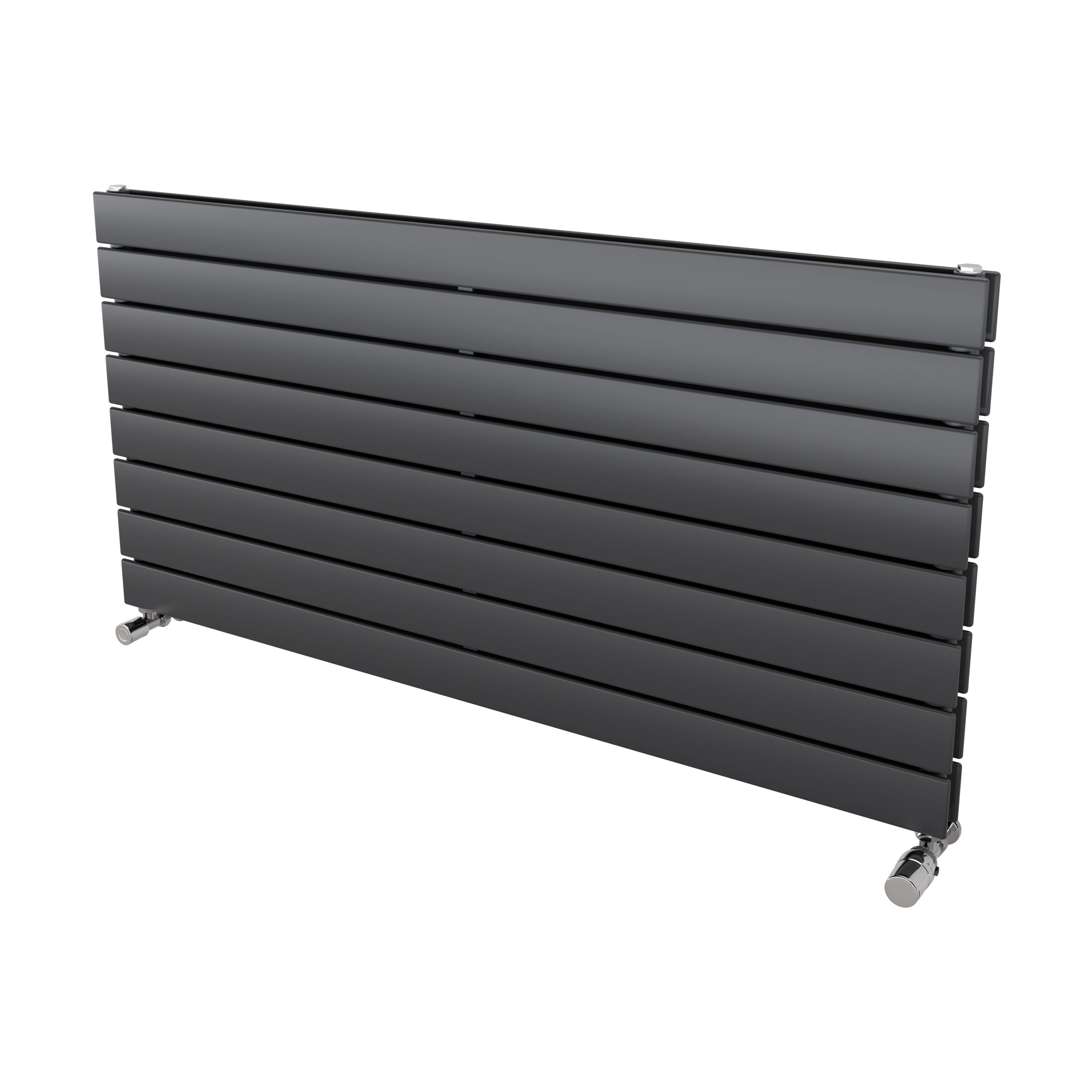 Ximax Vertirad Duplex HWHD1195600A Grey Gas Horizontal Designer panel Radiator, (W)1200mm x (H)595mm