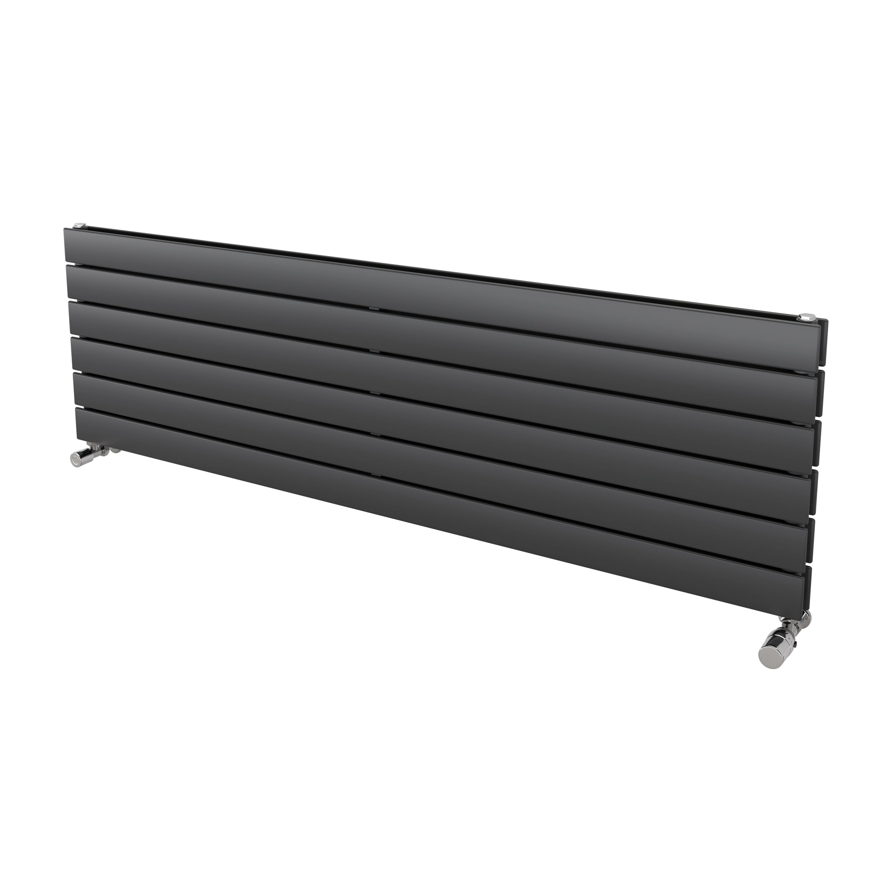 Ximax Vertirad Duplex HWHD1195600A Grey Gas Horizontal Designer panel Radiator, (W)1500mm x (H)445mm