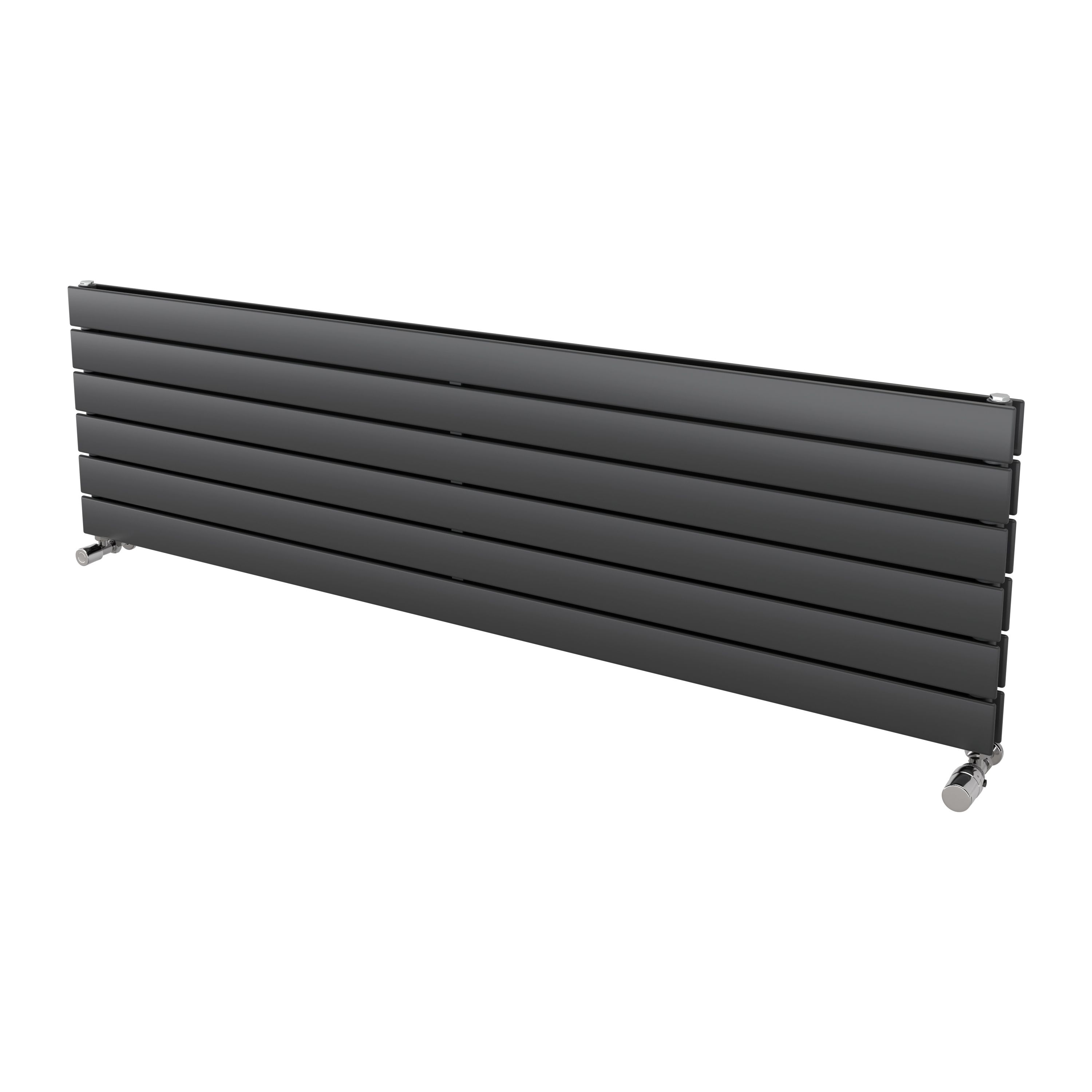 Ximax Vertirad Duplex HWHD1195600A Grey Gas Horizontal Designer panel Radiator, (W)1600mm x (H)445mm