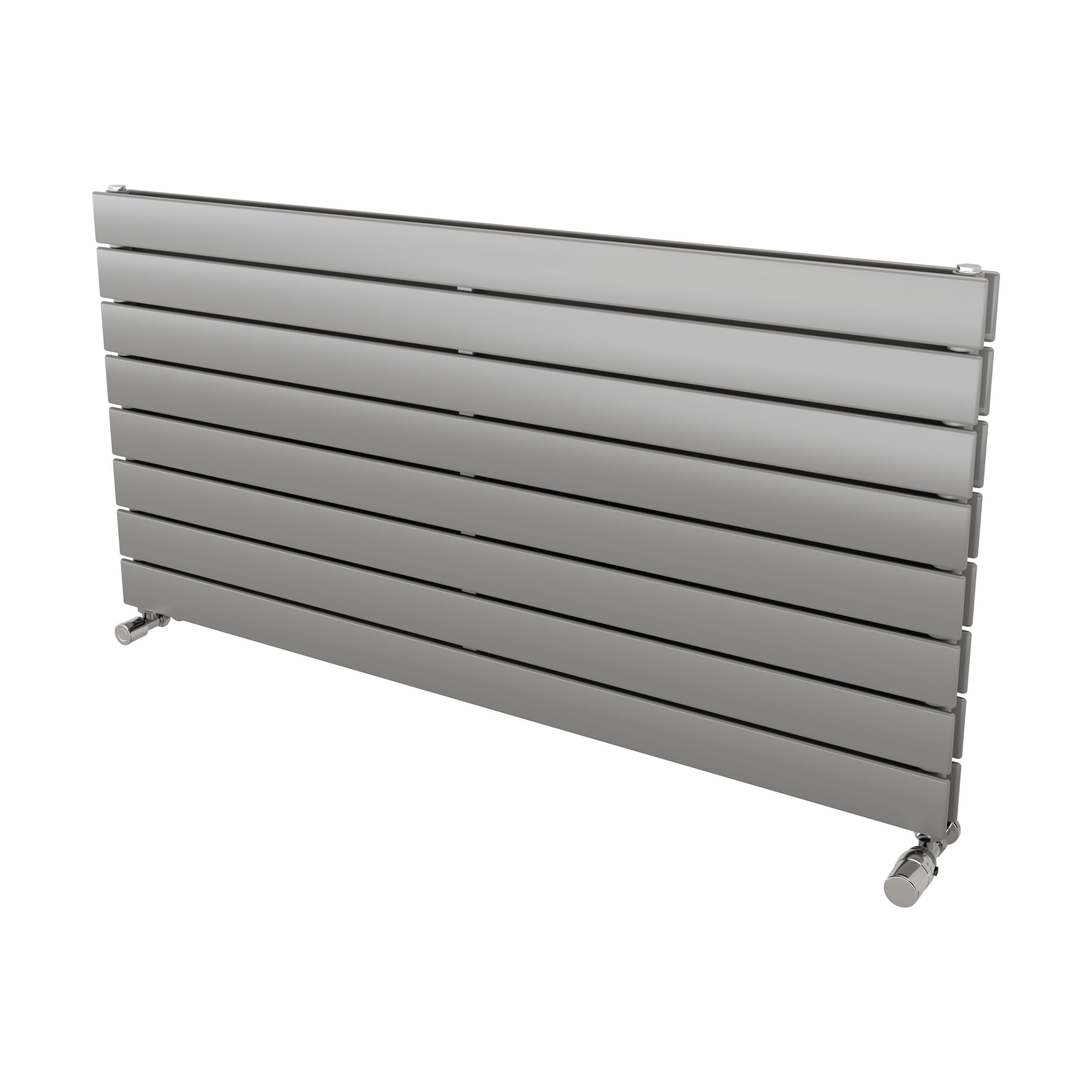 Ximax Vertirad Duplex HWHD1195600S Silver Gas Horizontal Designer panel Radiator, (W)1200mm x (H)595mm