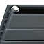 Ximax Vertirad Duplex Satin anthracite Horizontal Designer panel Radiator, (W)1500mm x (H)595mm