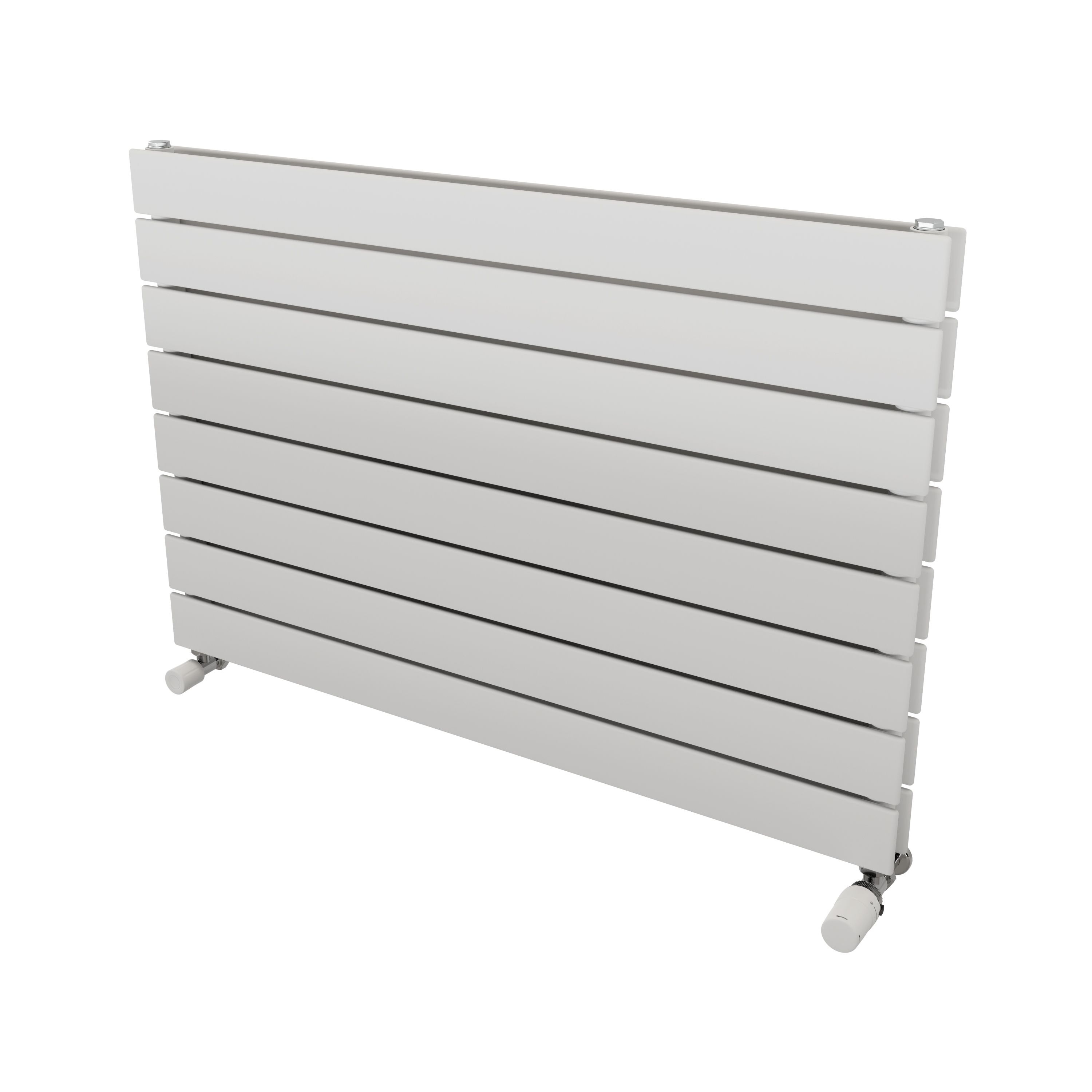 Ximax Vertirad Duplex Satin white Horizontal Designer panel Radiator ...