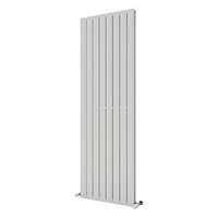 Ximax Vertirad Duplex Satin white Vertical Designer panel Radiator, (W)595mm x (H)1800mm