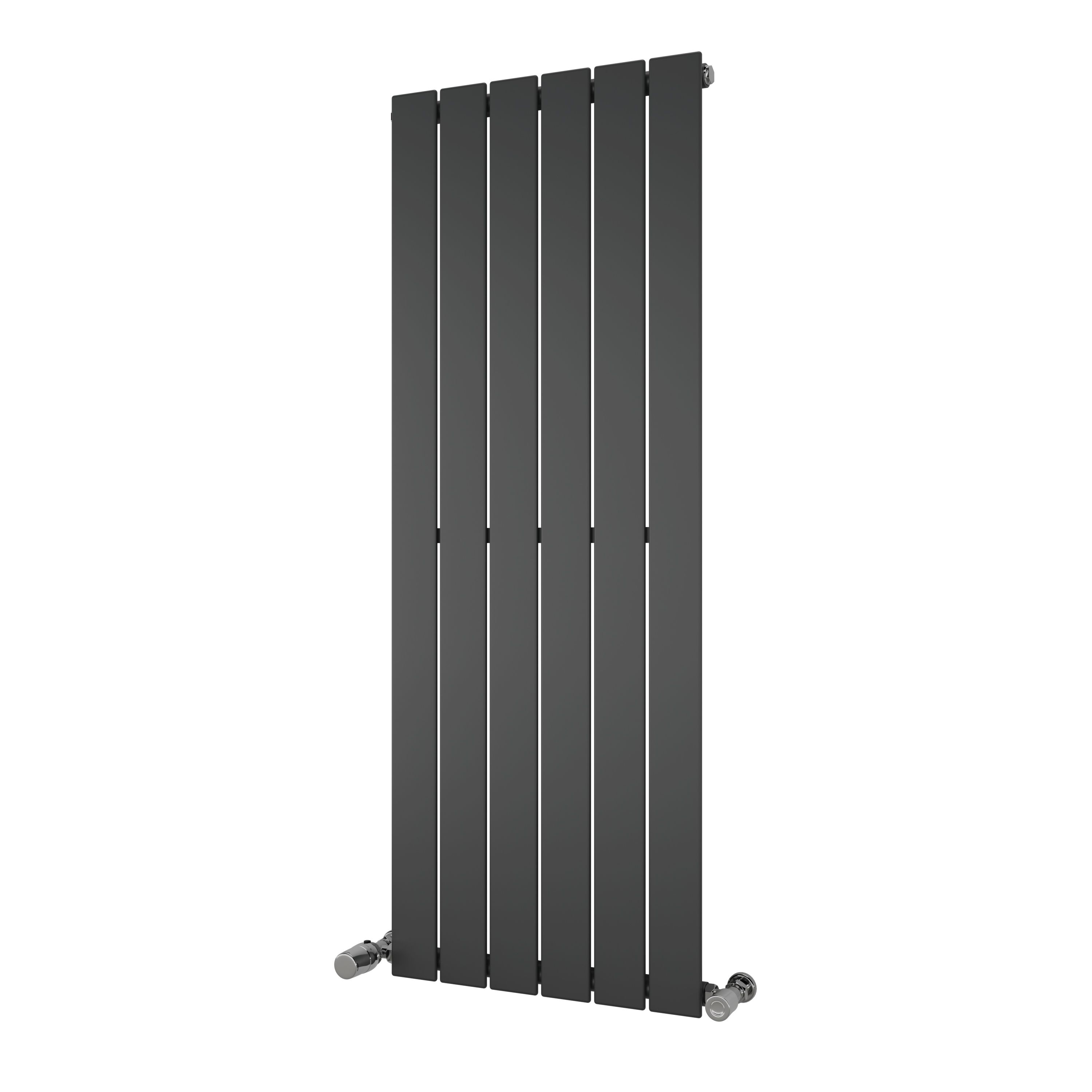 Ximax Vertirad HW1200445A Grey Gas Vertical Designer panel Radiator, (W)445mm x (H)1200mm