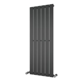 Ximax Vertirad HW1200445A Grey Gas Vertical Designer panel Radiator, (W)445mm x (H)1200mm