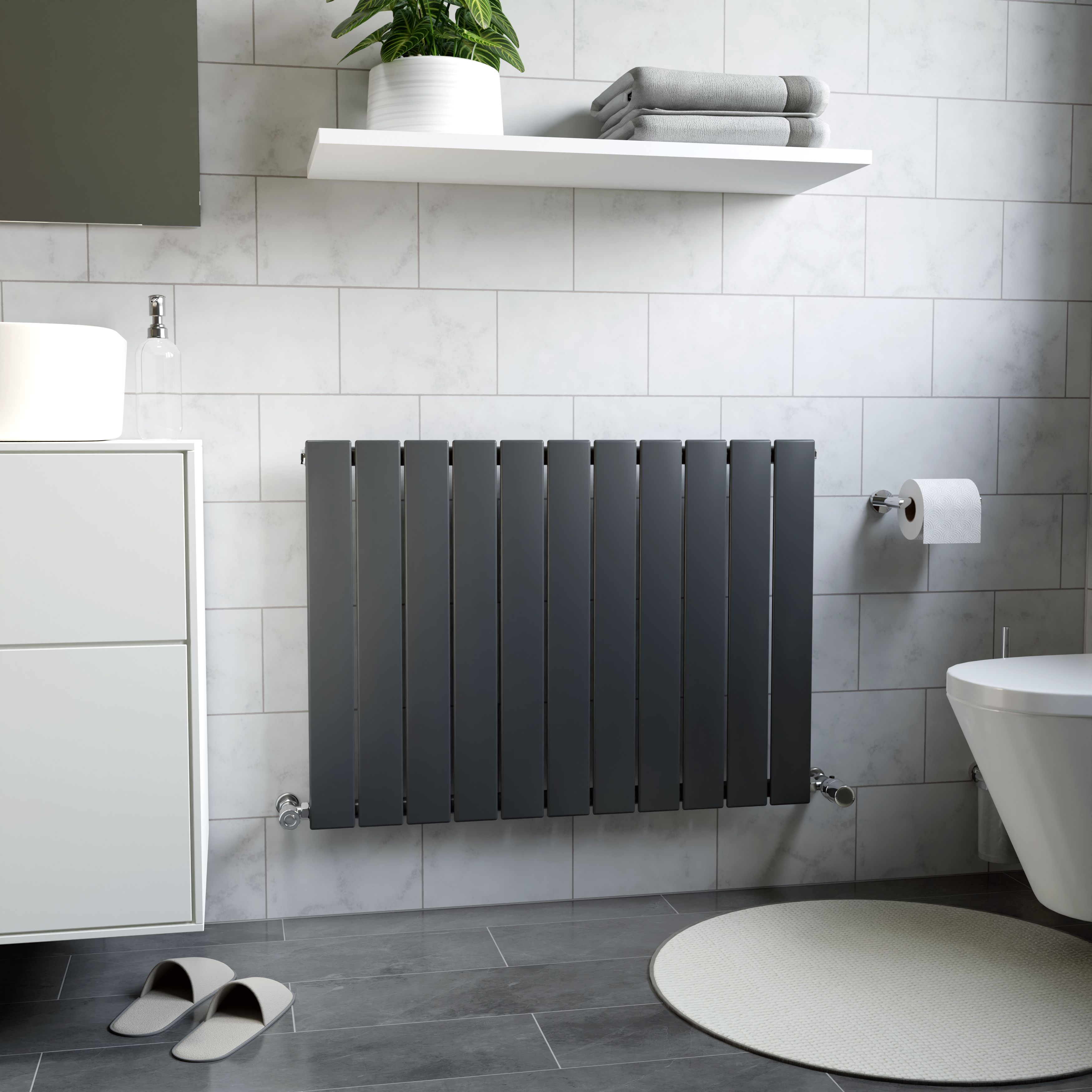 Ximax Vertirad HW600820A Anthracite Gas Horizontal Designer panel ...