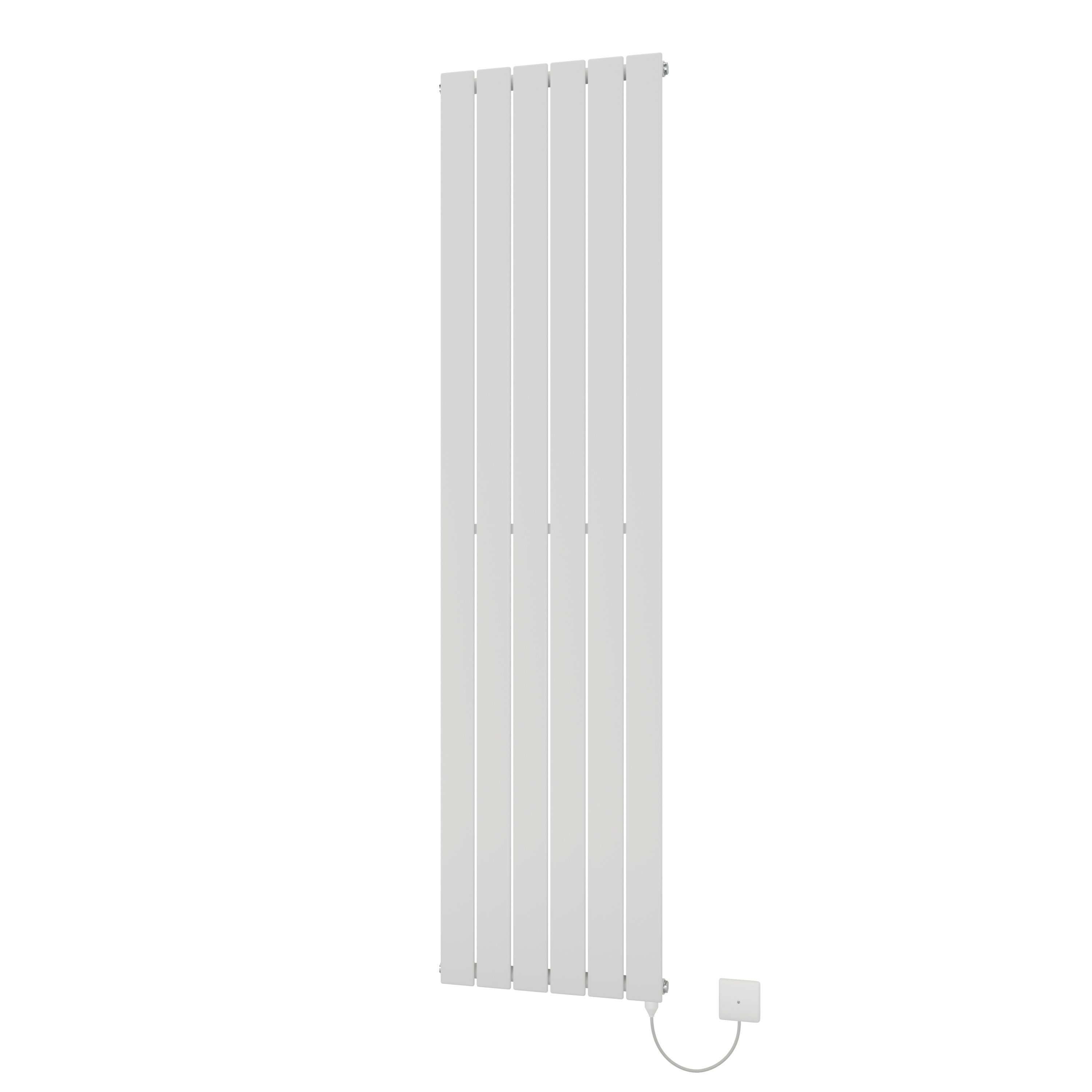 Ximax Vertirad HWE1800445W White Electric & gas Vertical Electric designer 3072BTU Radiator, (W)445mm x (H)1800mm