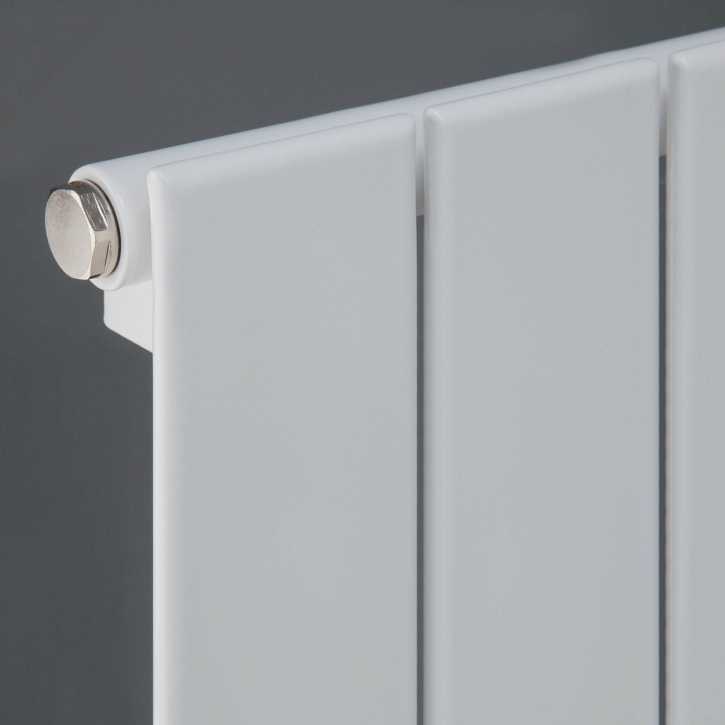 Ximax Vertirad HWE1800445W White Electric & gas Vertical Electric designer 3072BTU Radiator, (W)445mm x (H)1800mm