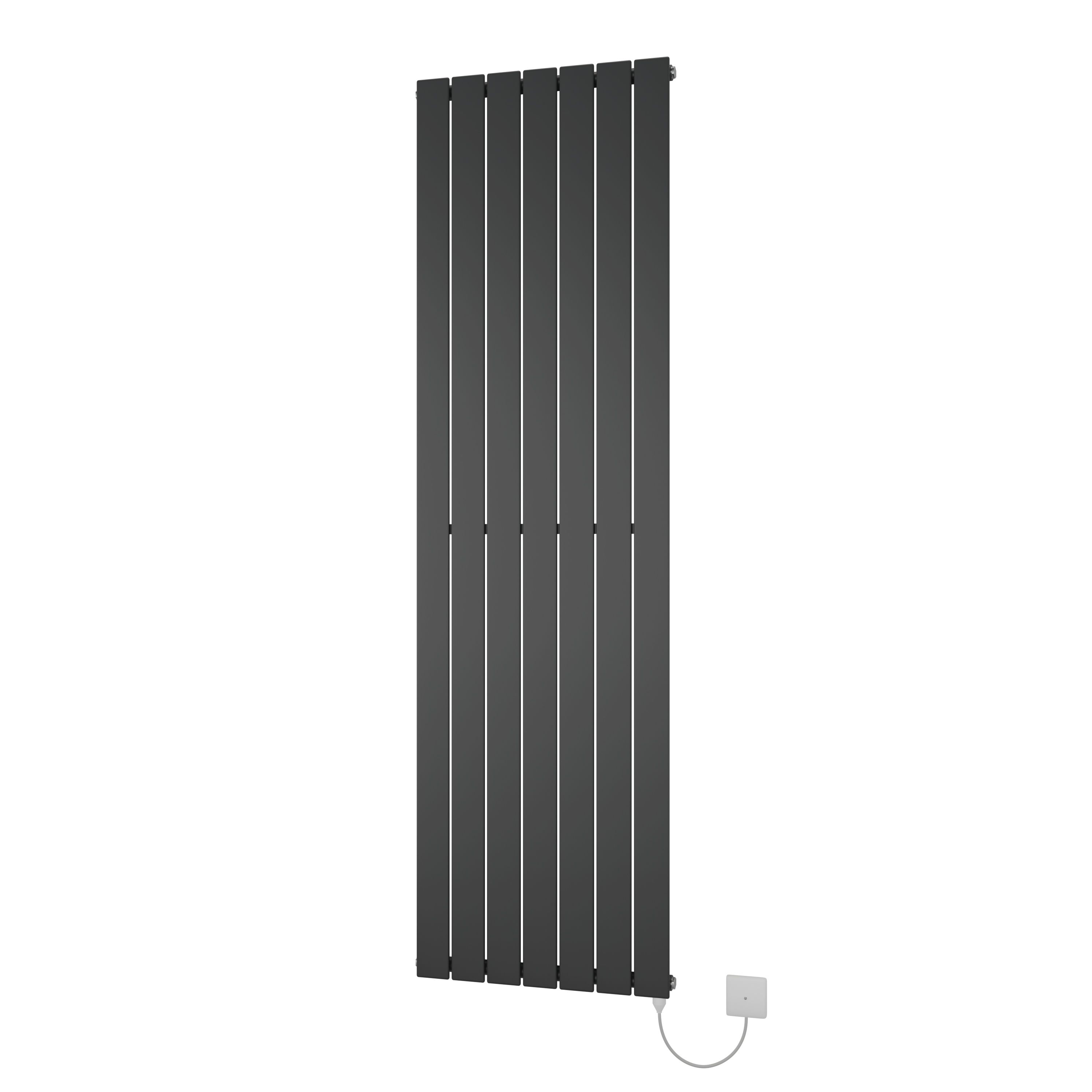 Ximax Vertirad HWE1800520A Anthracite Electric & gas Vertical Electric designer 3072BTU Radiator, (W)520mm x (H)1800mm