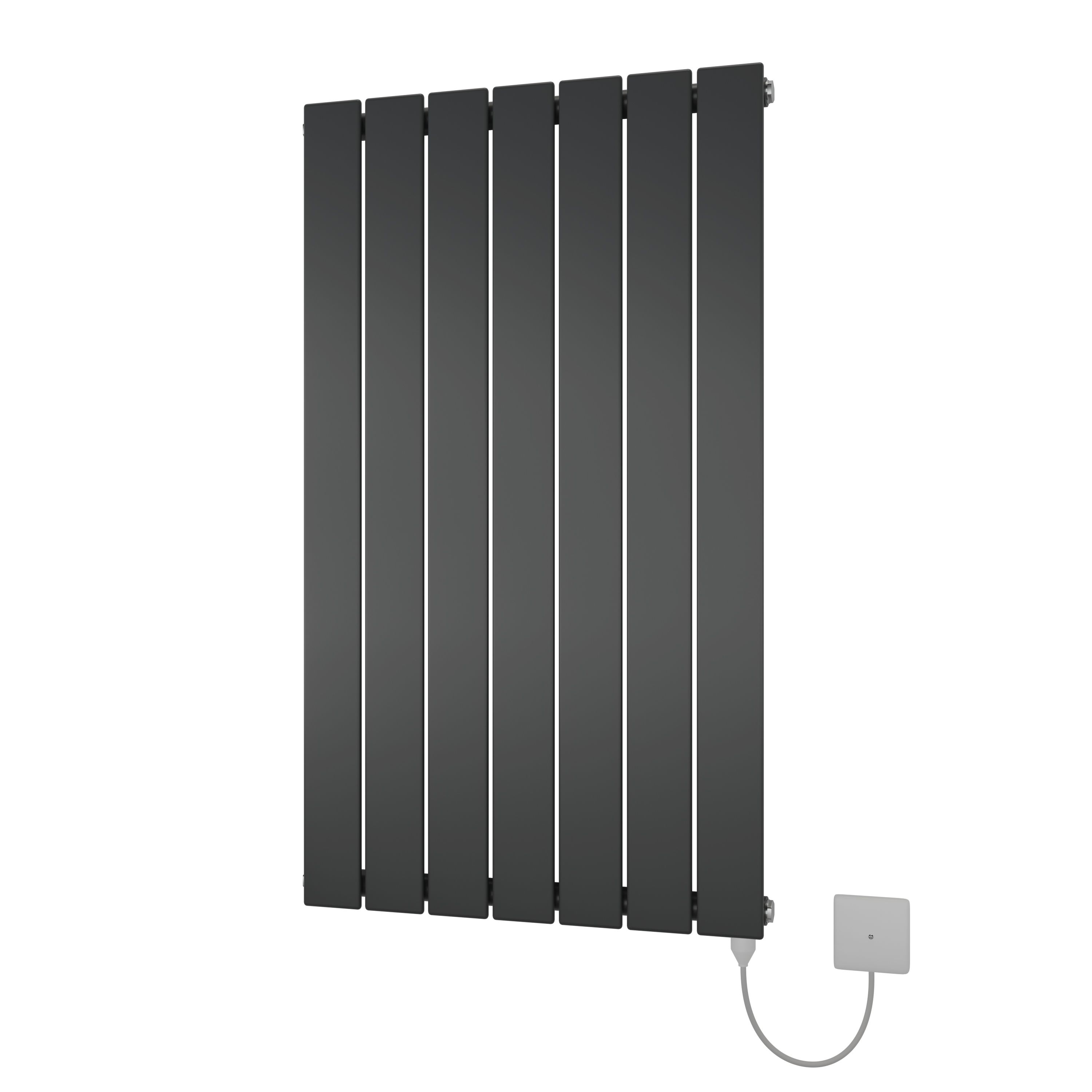 Ximax Vertirad HWE900520A Grey Electric & gas Vertical Electric designer Radiator, (W)520mm x (H)900mm